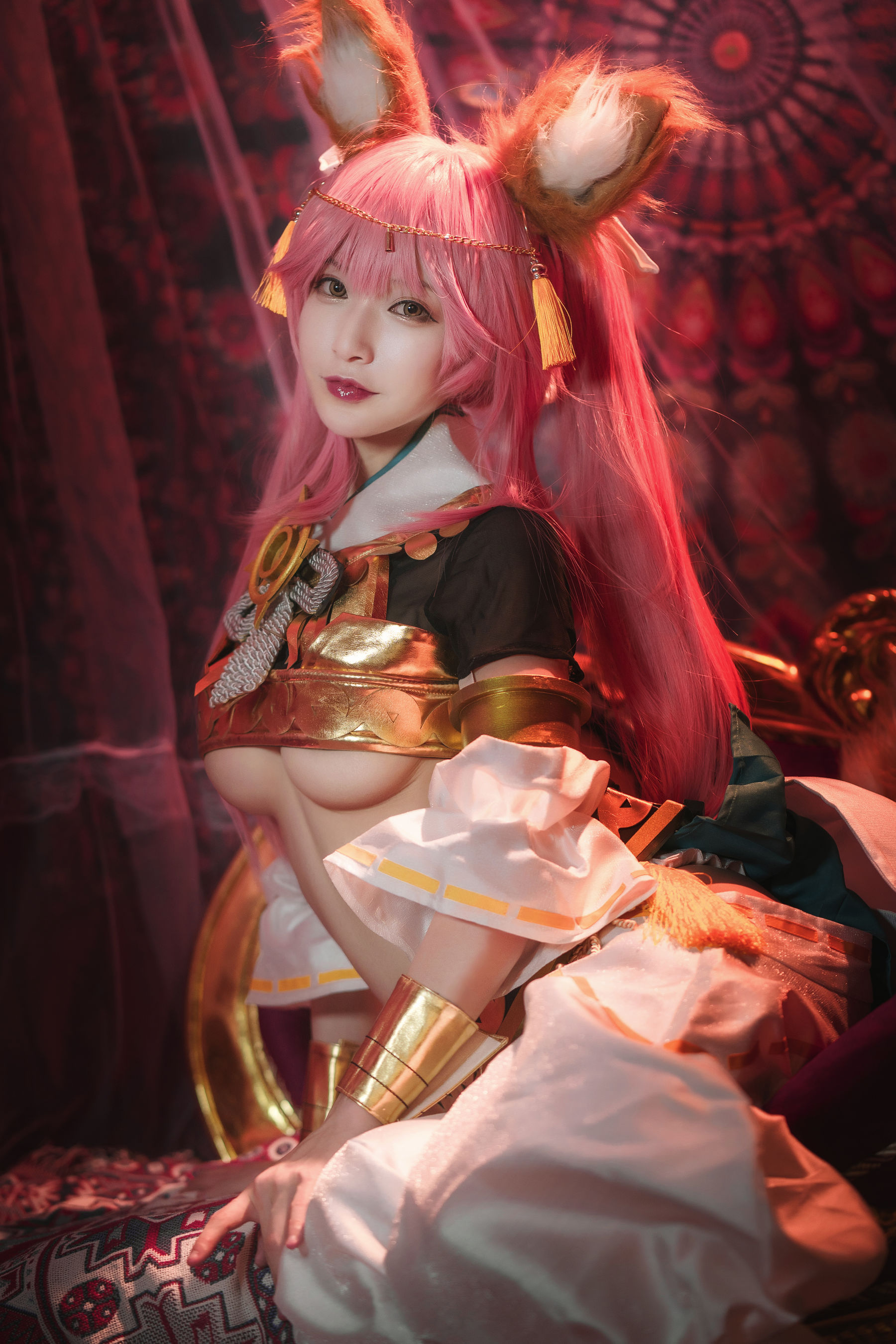 [Cosplay写真] 动漫博主铁板烧鬼舞w – 玉藻前 神话-秀臀网-高品质图集网