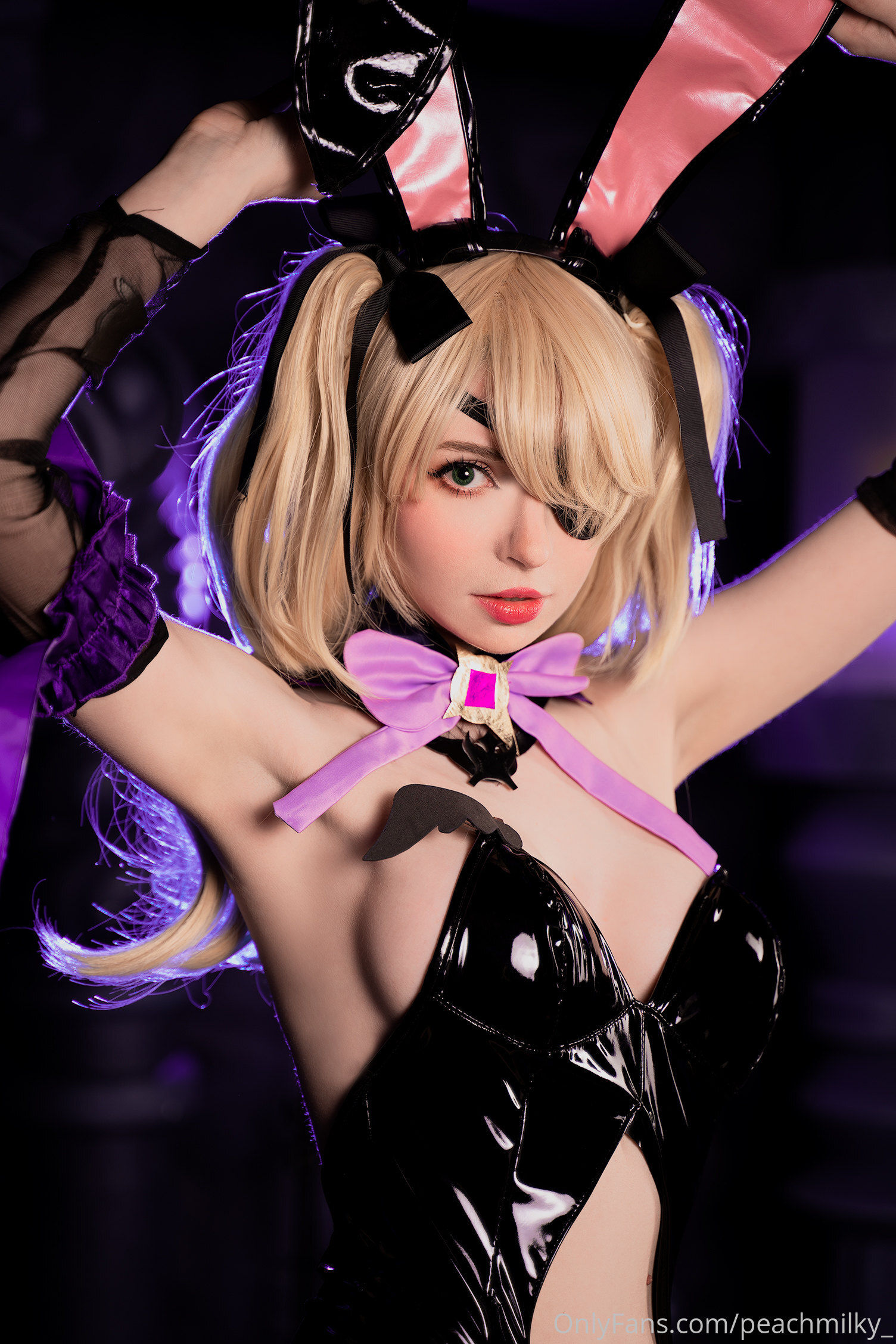 [福利COS] Peach milky – Fischl Playboy Bunny Genshin Impact-秀臀网-高品质图集网