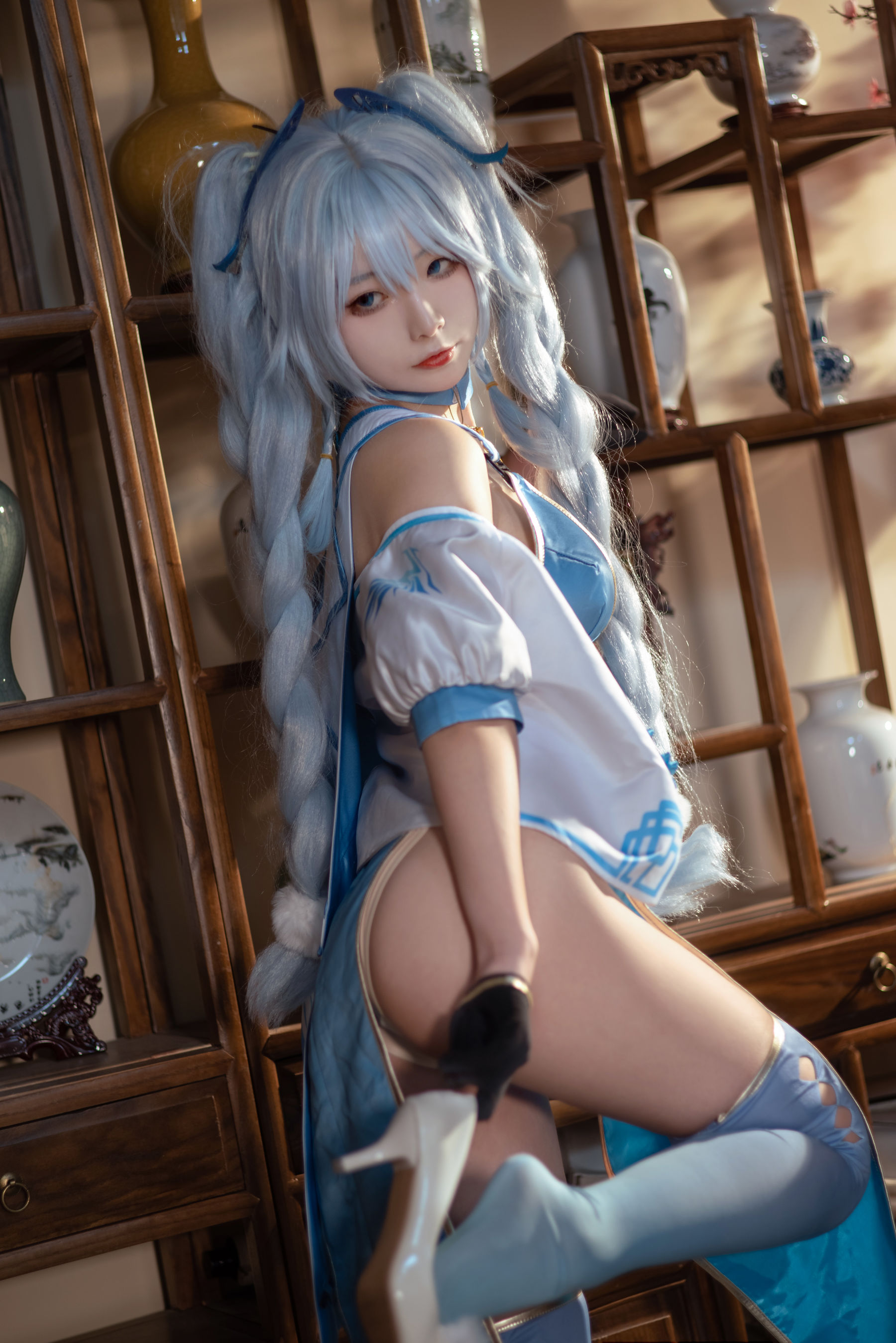 [福利COS] yuuhui玉汇 – PA-15 翠雀媚-秀臀网-高品质图集网