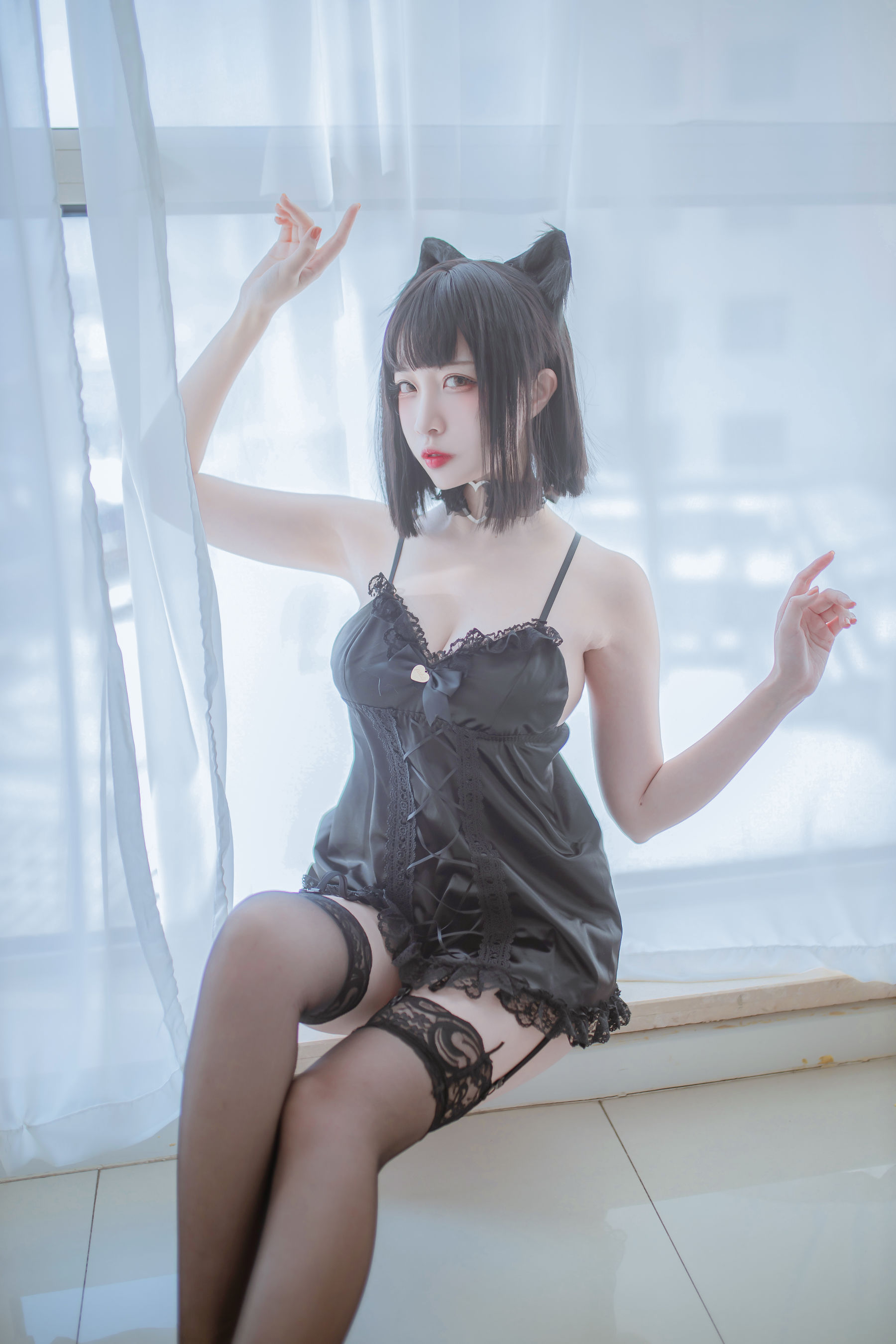 Cosplay日奈娇 私房双人猫耳-秀臀网-高品质图集网