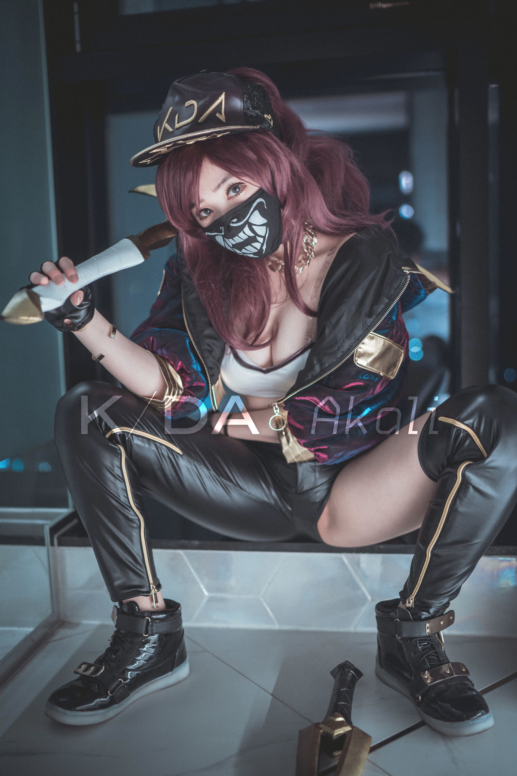 [COS福利] BamBi写真 – KDA_Akali-秀臀网-高品质图集网
