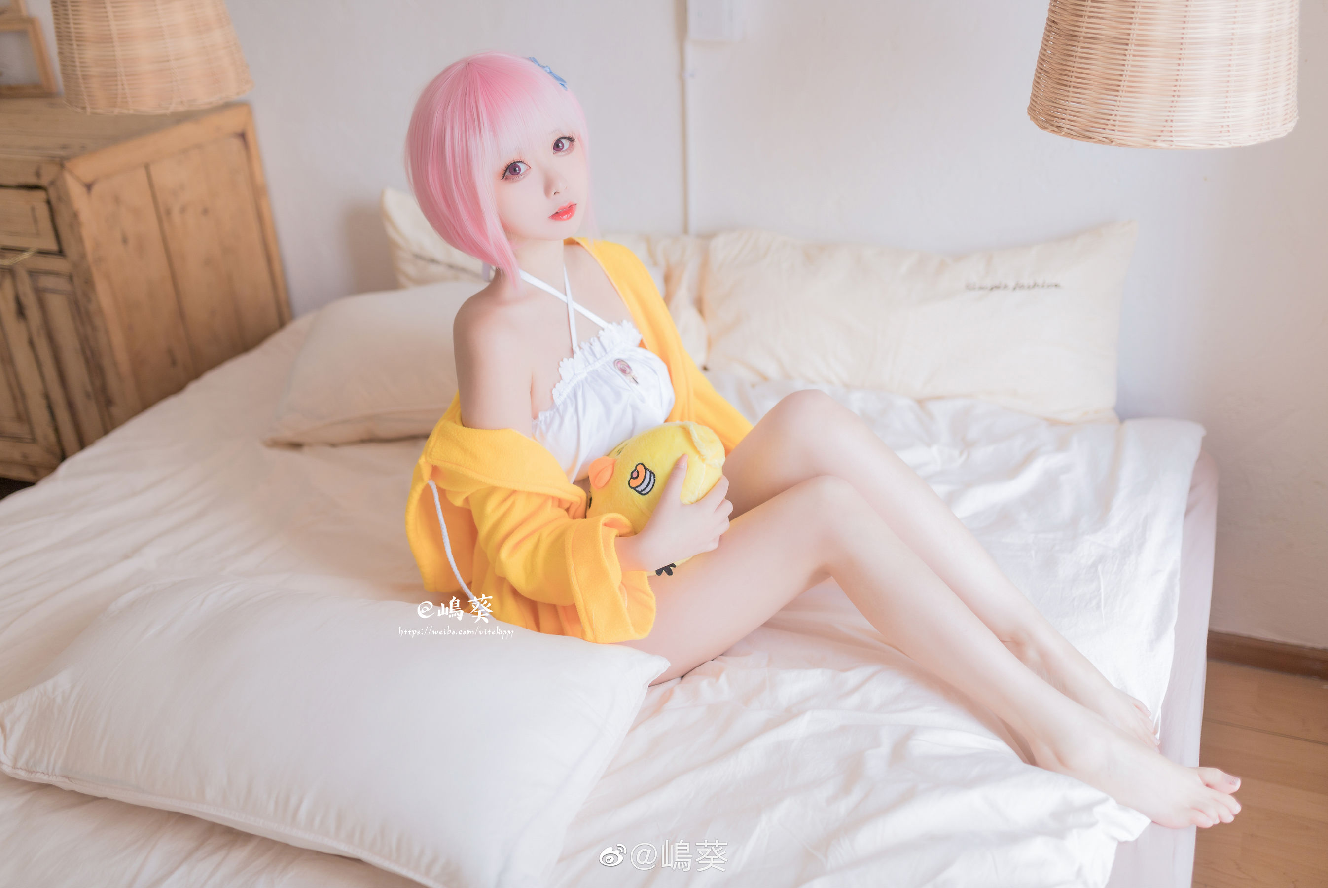 微博美女嶋葵 碧蓝航线 卯月 贪睡的天使-蕾丝百合网-美图分享,Cosplay美图,私房写真,套图下载