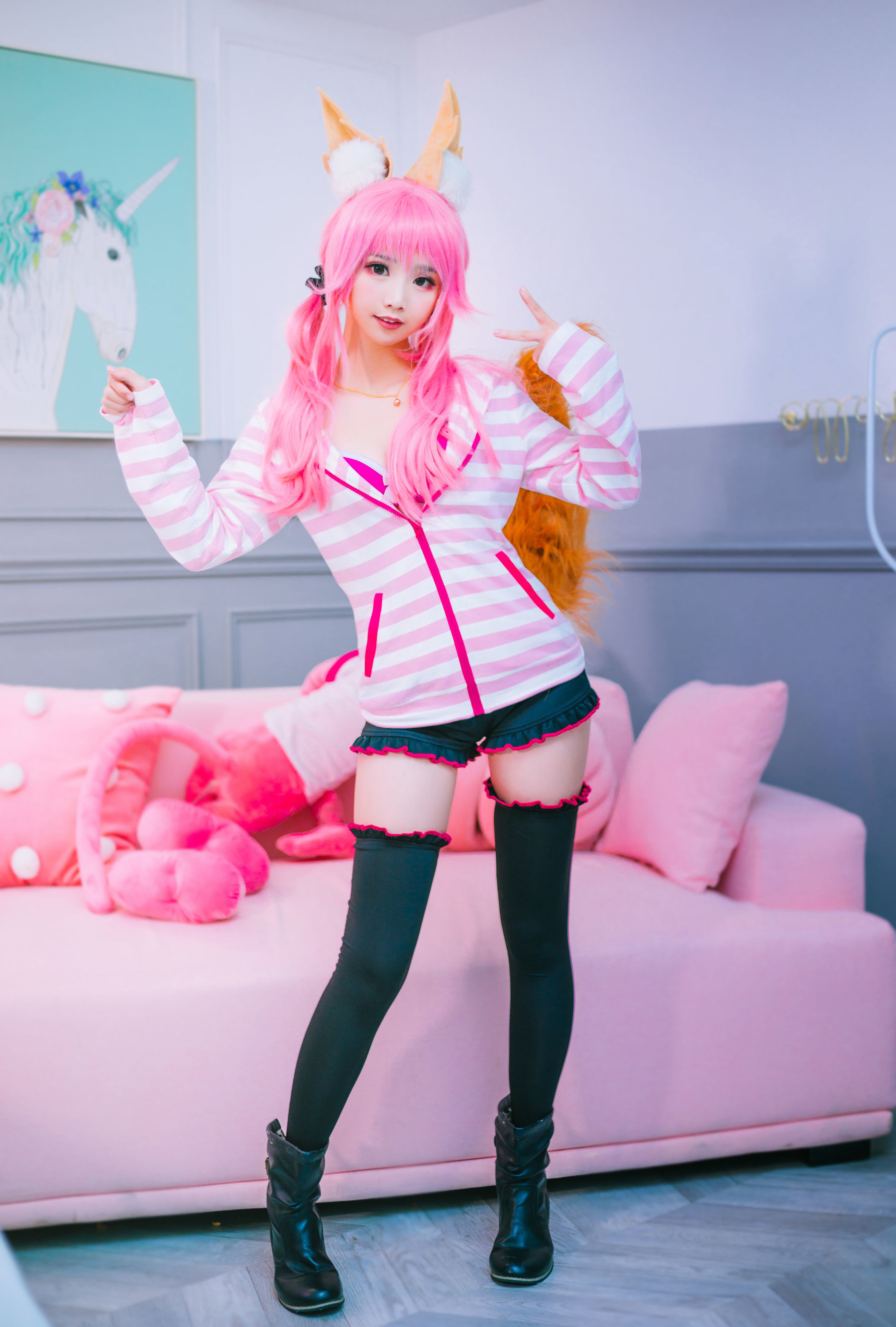 [萝莉COS] 面饼仙儿 – 玉藻前日常-蕾丝百合网-美图分享,Cosplay美图,私房写真,套图下载