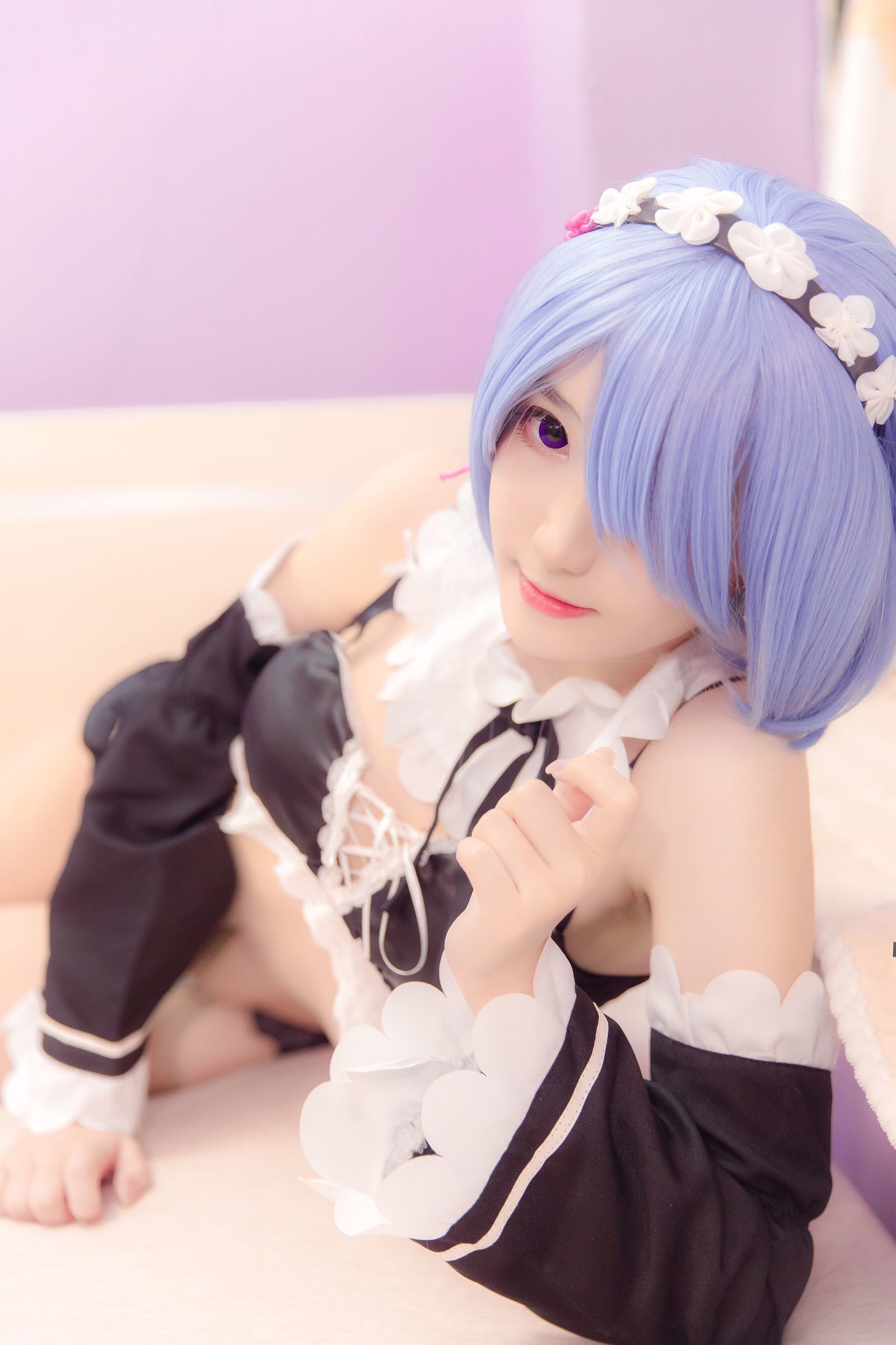 [萝莉COS] 南桃Momoko – 蕾姆内衣-蕾丝百合网-美图分享,Cosplay美图,私房写真,套图下载