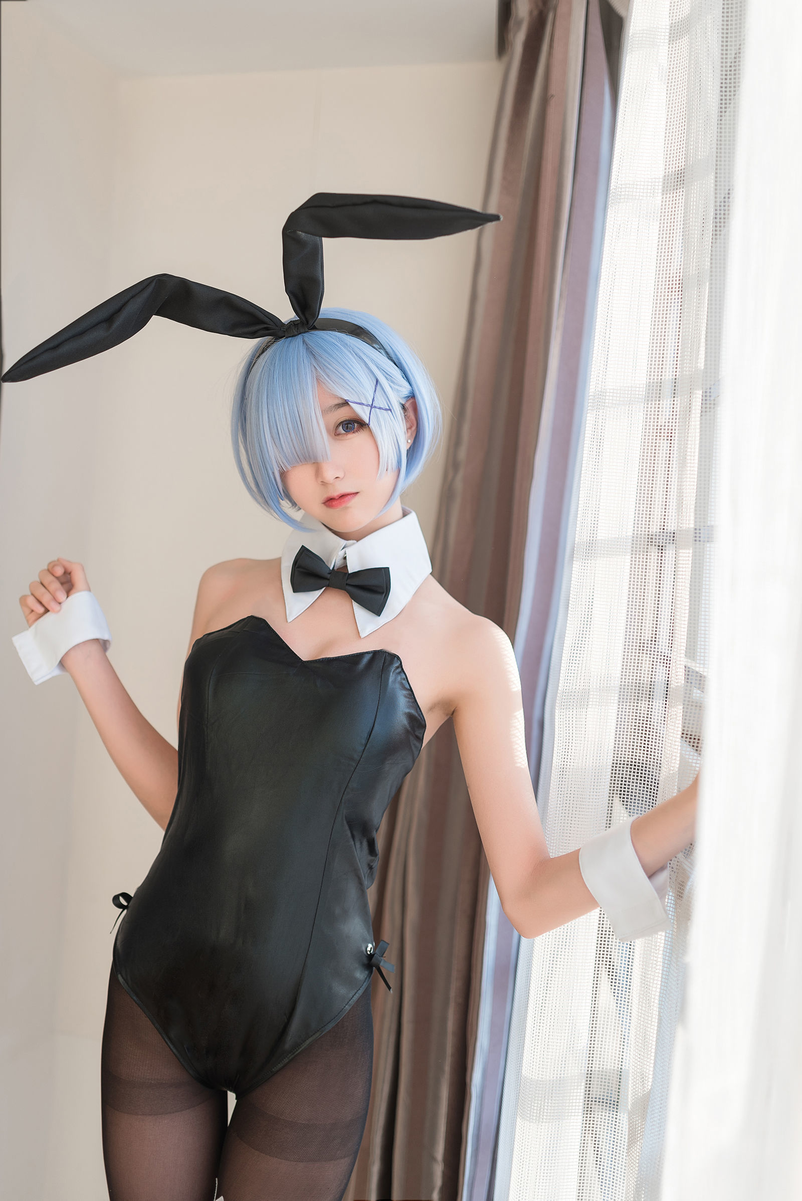 [萝莉COS] 木绵绵OwO – 蕾姆泳装 兔女郎-蕾丝百合网-美图分享,Cosplay美图,私房写真,套图下载