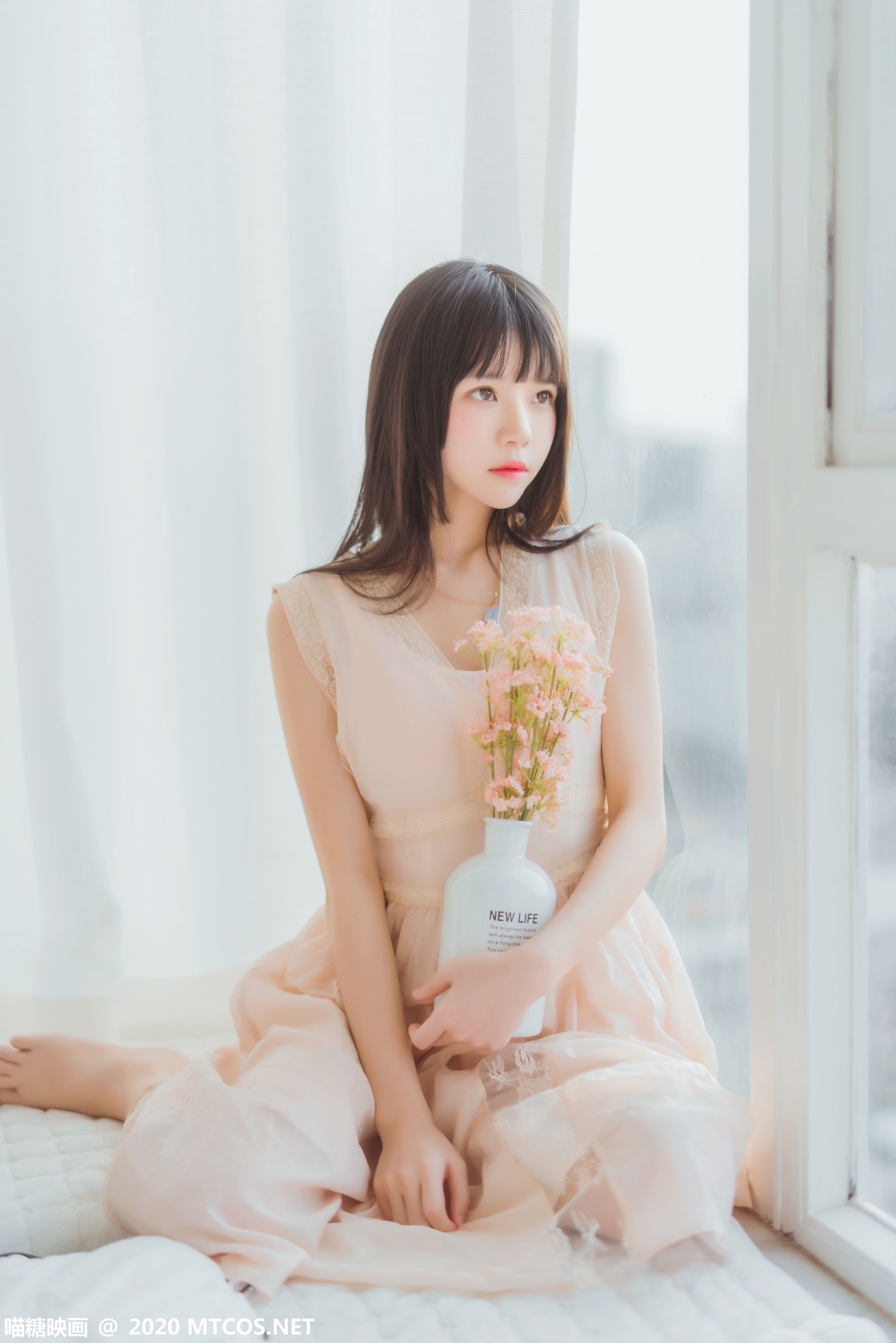 图片[7]-[喵糖映画] VOL.226 桜桃喵 窗边女孩-秀臀网-高品质图集网