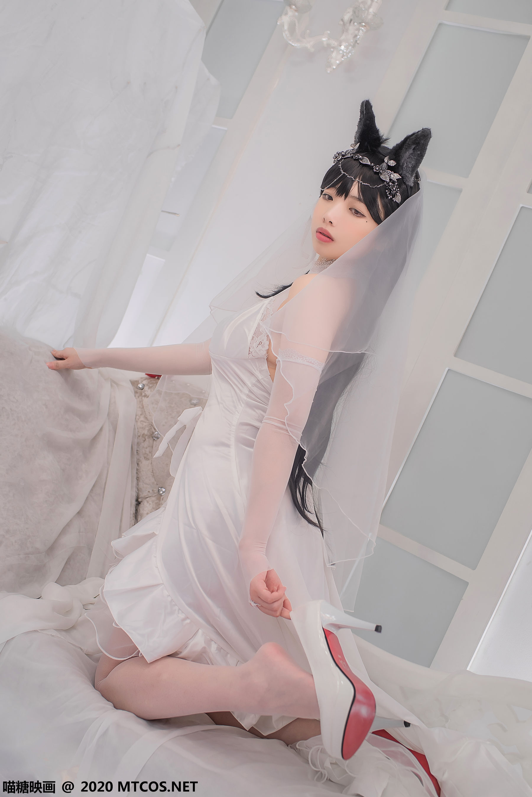 图片[7]-[喵糖映画] VOL.156 雯妹不讲道理 爱宕花嫁-秀臀网-高品质图集网