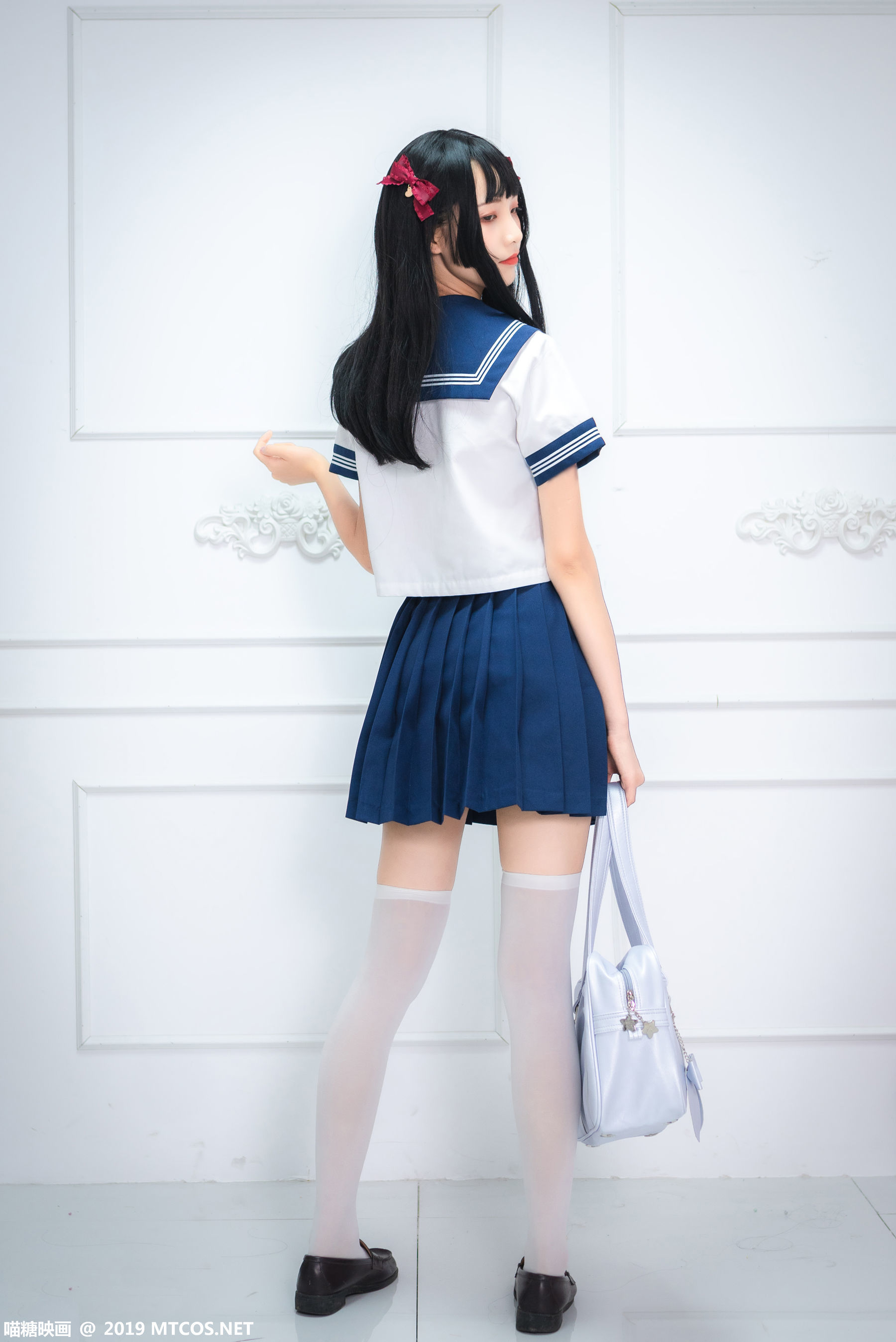 图片[4]-[喵糖映画] VOL.012 蓝白水手服-蕾丝百合网-美图分享,Cosplay美图,私房写真,套图下载