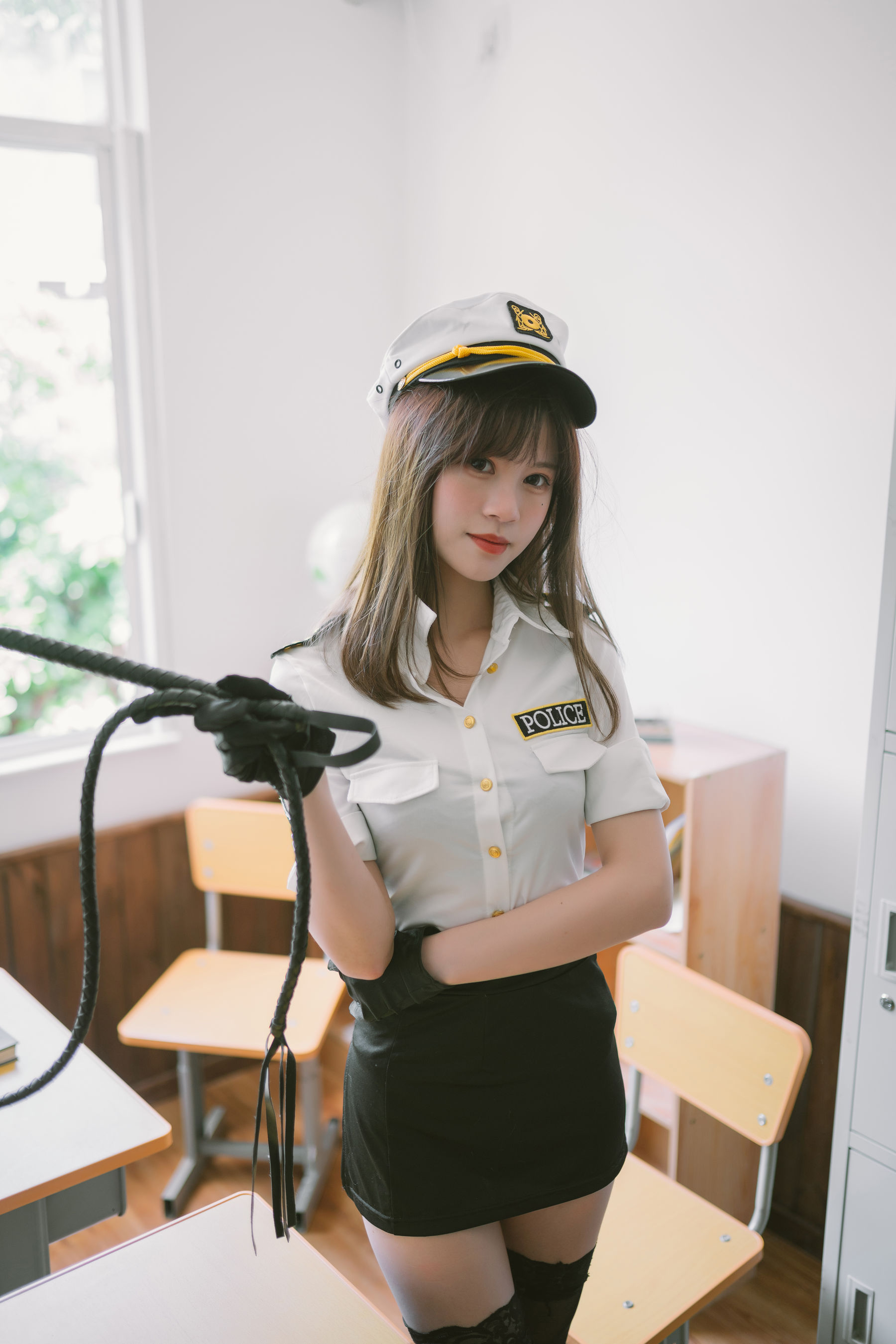 [福利COS] 星黛鹿鹿(千反田鹿鹿) – 日常女警-秀臀网-高品质图集网