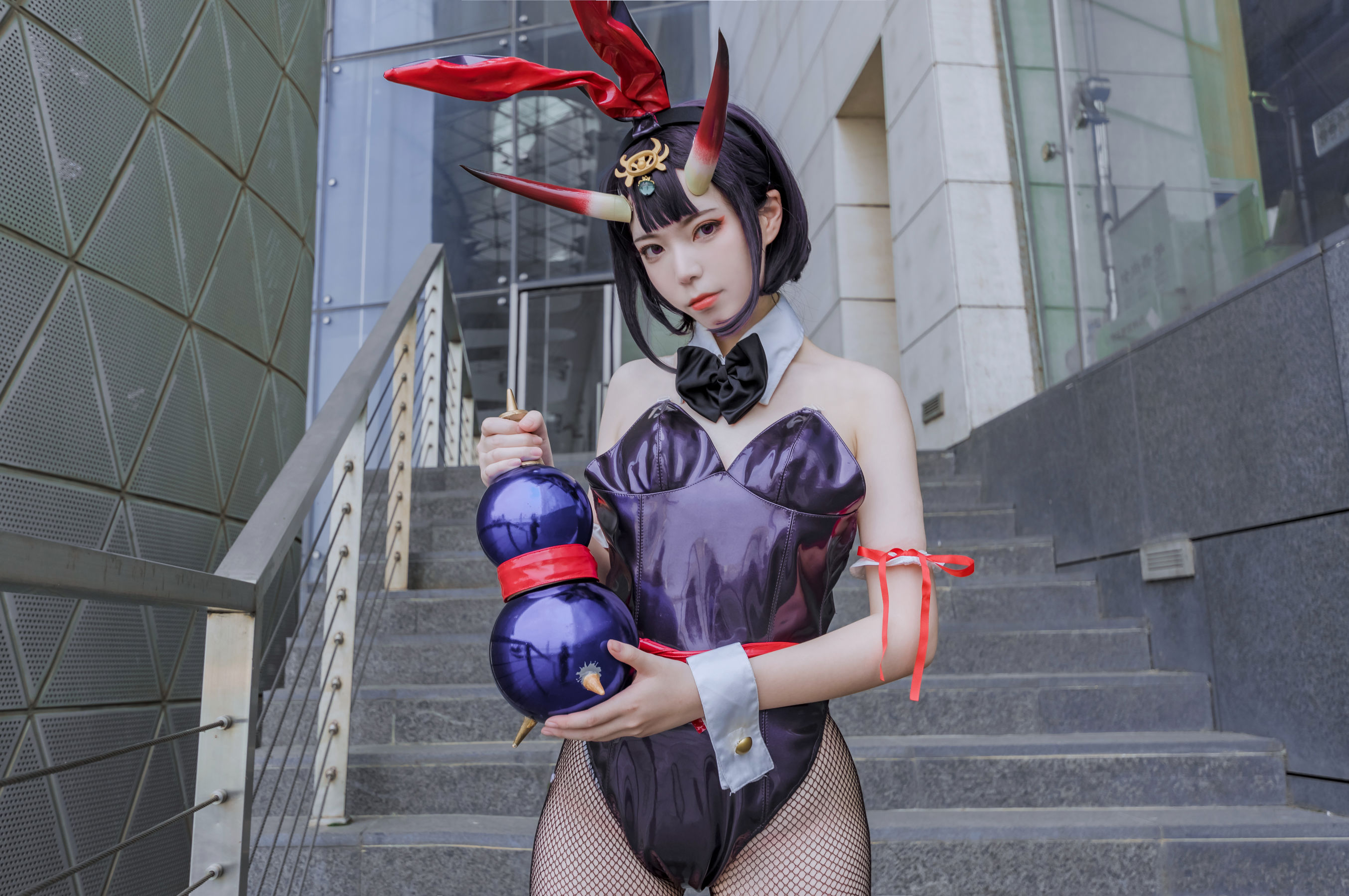 [福利COS] 可爱妹子Fushii_海堂 – 酒吞兔女郎-秀臀网-高品质图集网