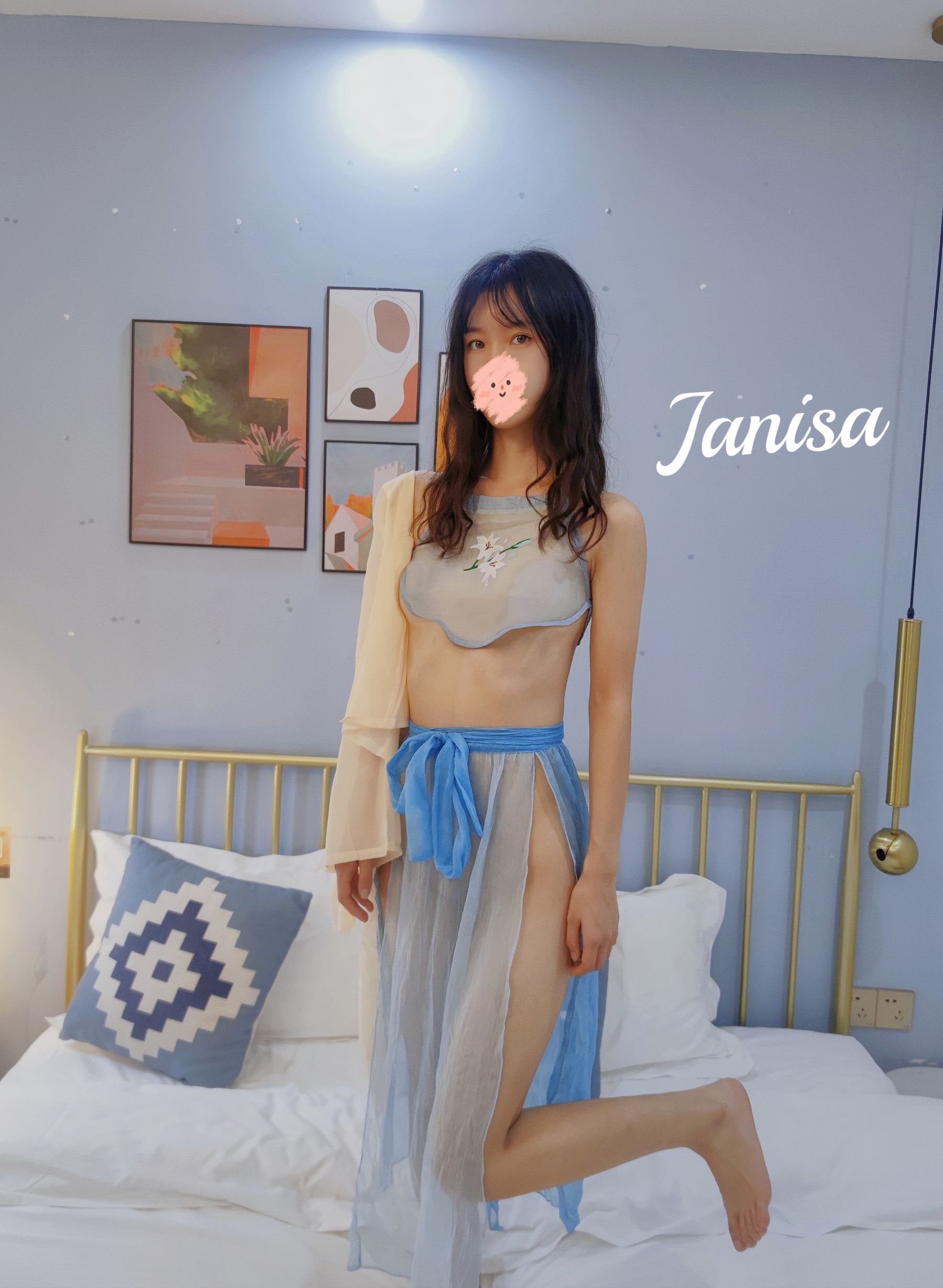 Janisa – 玉足涴蓝绸-秀臀网-高品质图集网