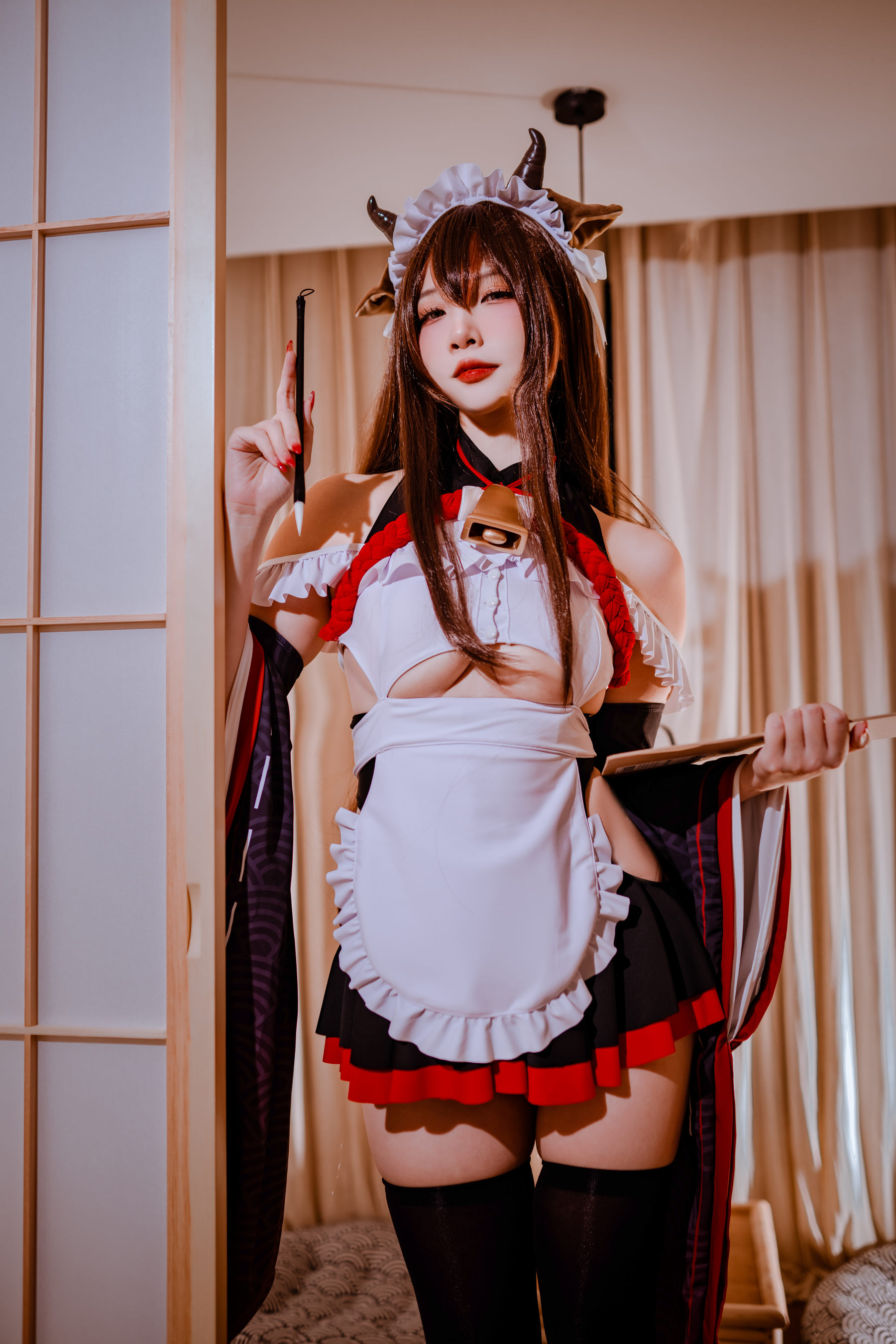 图片[3]-人气Coser二佐Nisa – 碧蓝樫野女仆-蕾丝百合网-美图分享,Cosplay美图,私房写真,套图下载