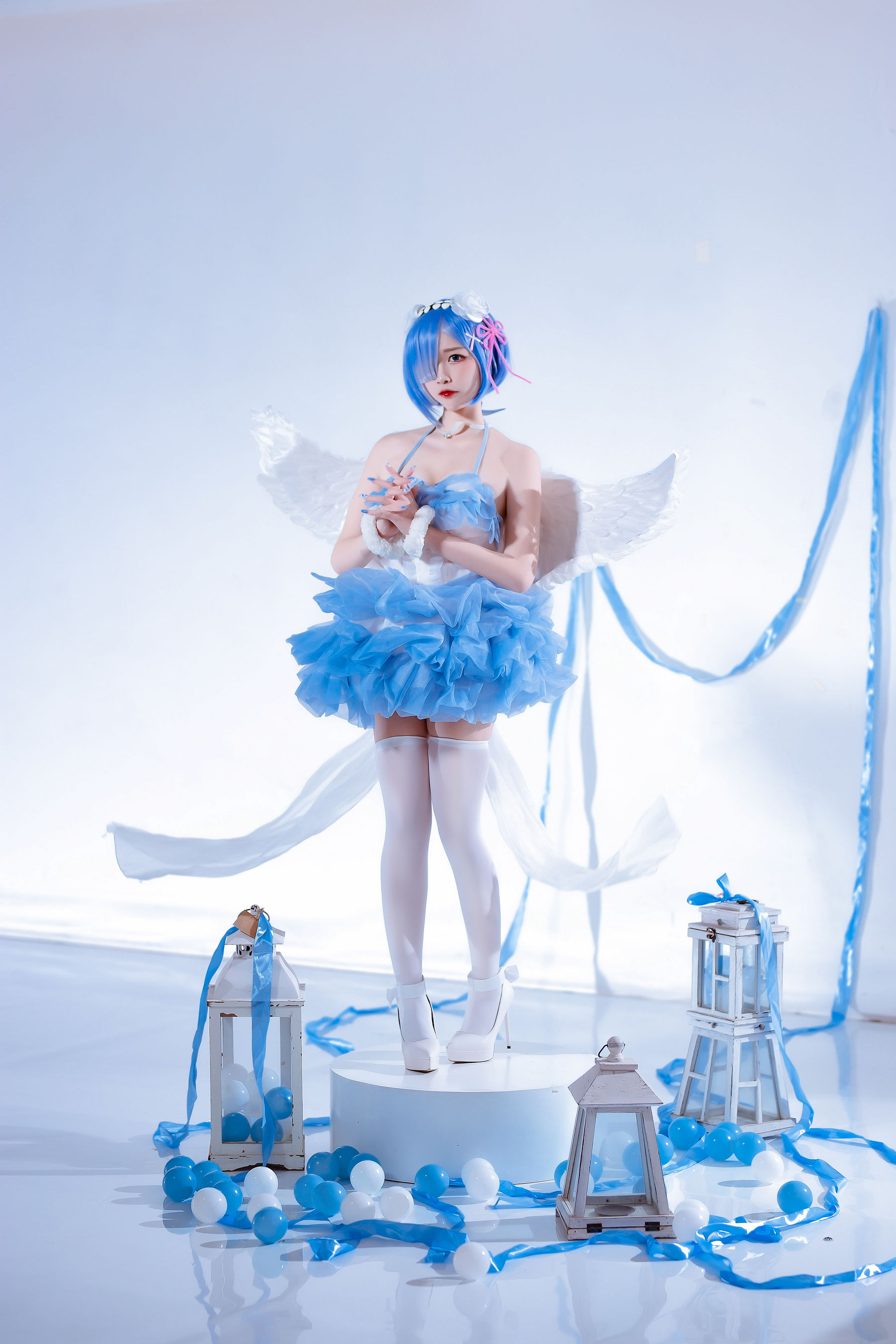 [福利COS] 人气Coser二佐Nisa – 蕾姆天使-秀臀网-高品质图集网
