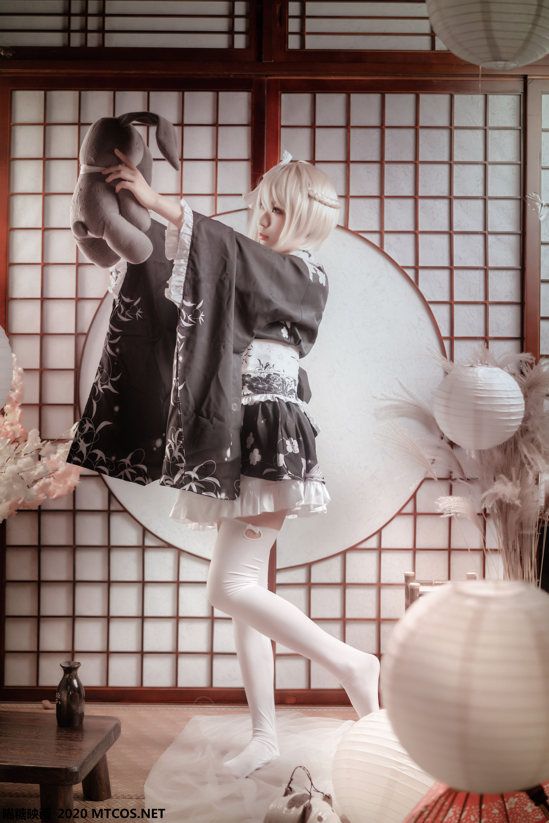 图片[7]-[喵糖映画] VOL.142 白易子教主 和服之哥特-秀臀网-高品质图集网