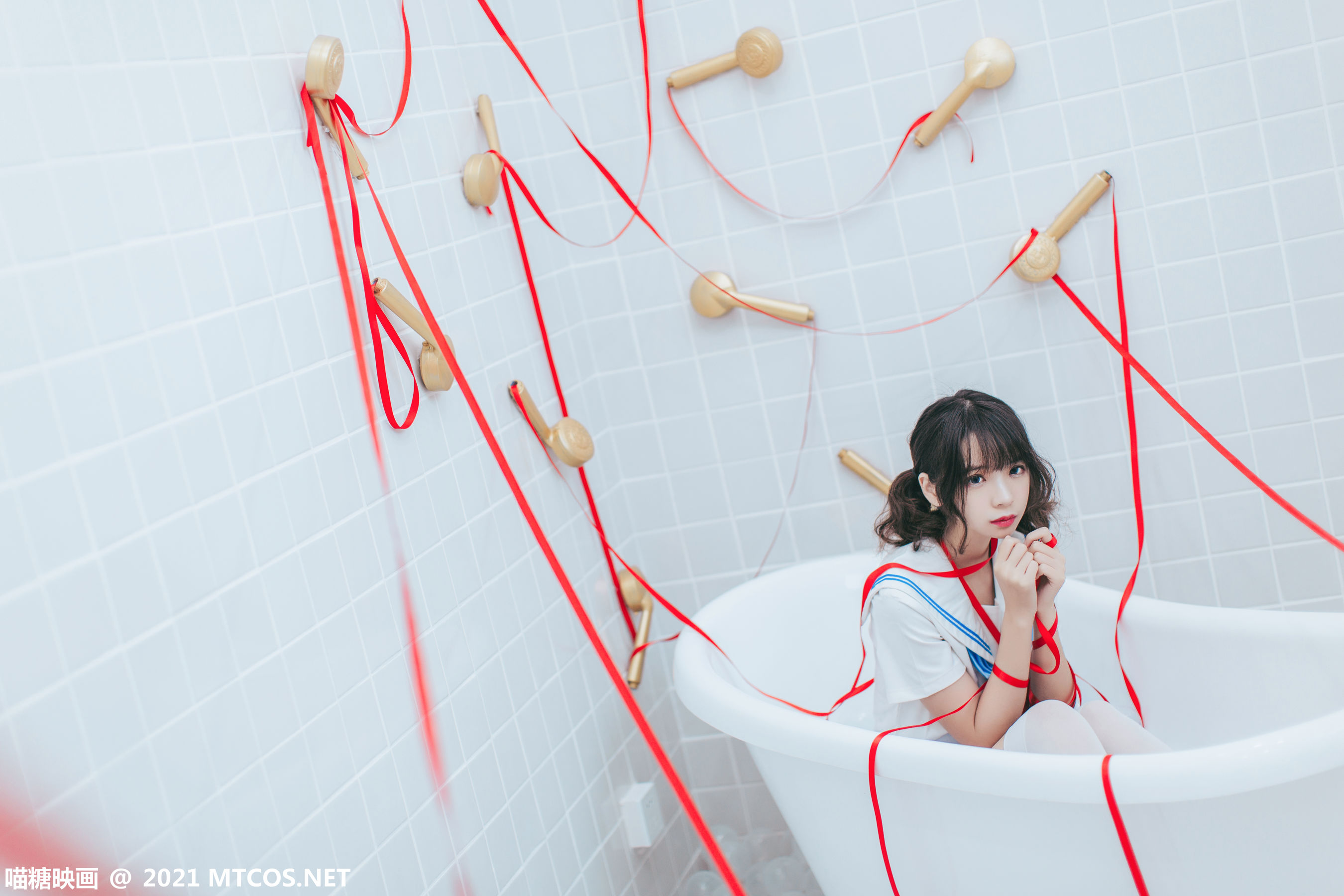图片[3]-[喵糖映画] VOL.364 疯猫ss 浴室JK-蕾丝百合网-美图分享,Cosplay美图,私房写真,套图下载