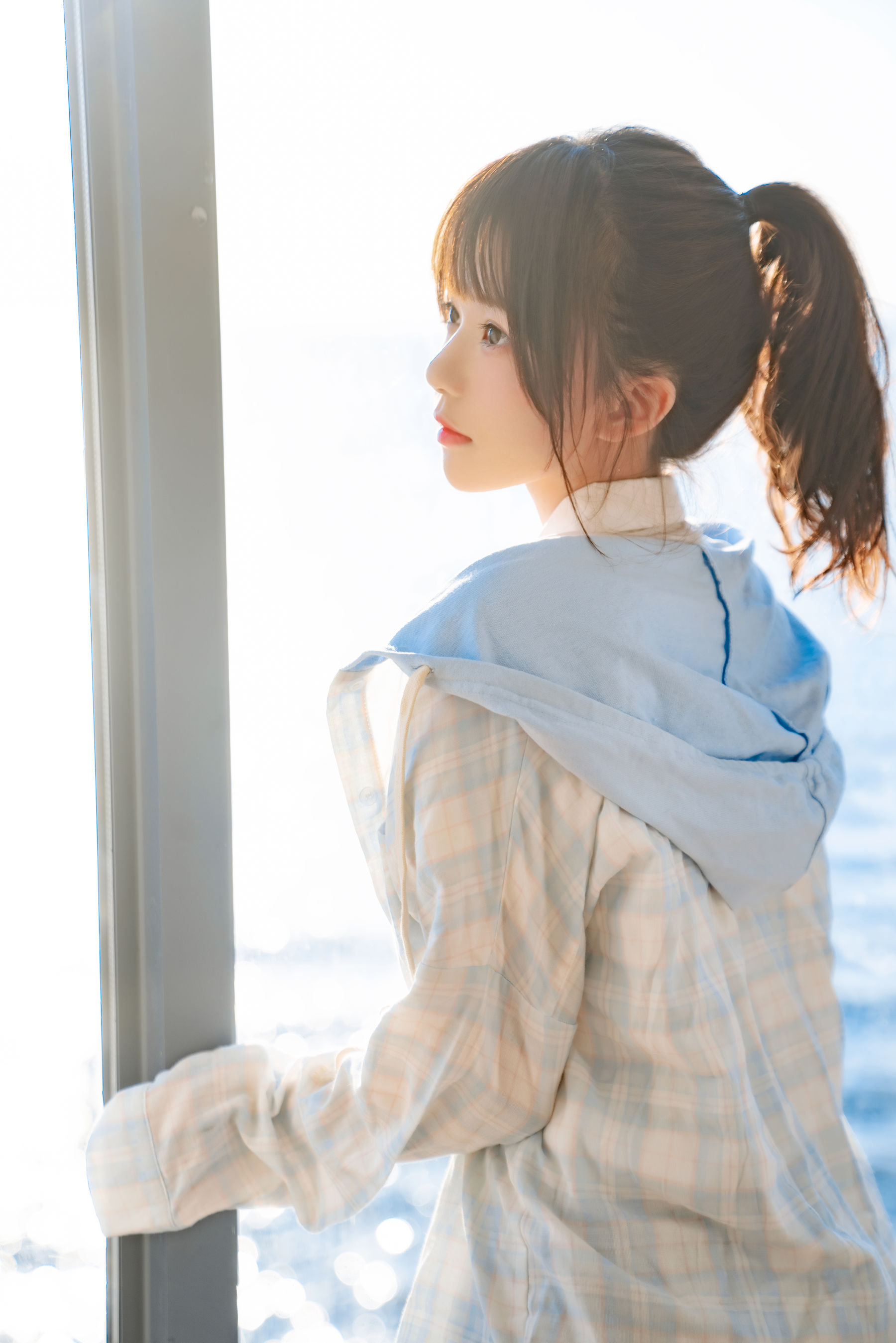 图片[9]-[喵糖映画] VOL.241 桜桃喵 窗边的海-秀臀网-高品质图集网