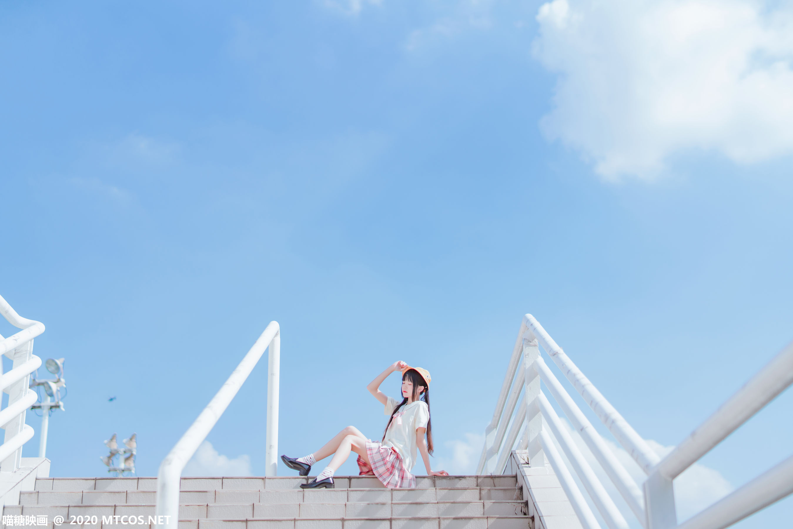 图片[8]-[喵糖映画] VOL.256 桜桃喵 户外小黄帽-秀臀网-高品质图集网