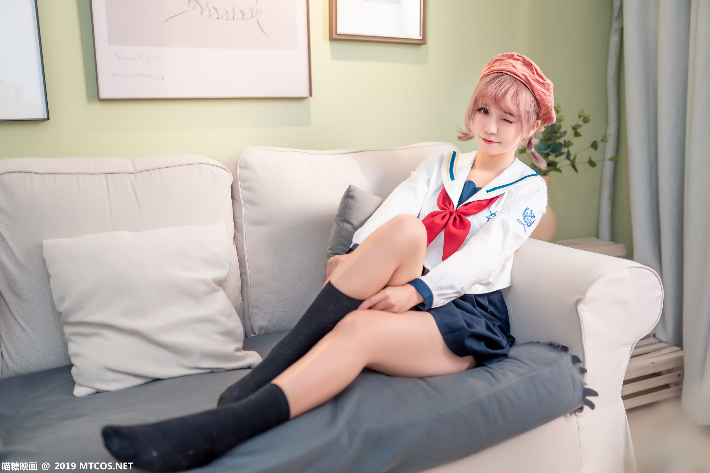 图片[7]-[喵糖映画] SPL.011 绿民俗JK-秀臀网-高品质图集网