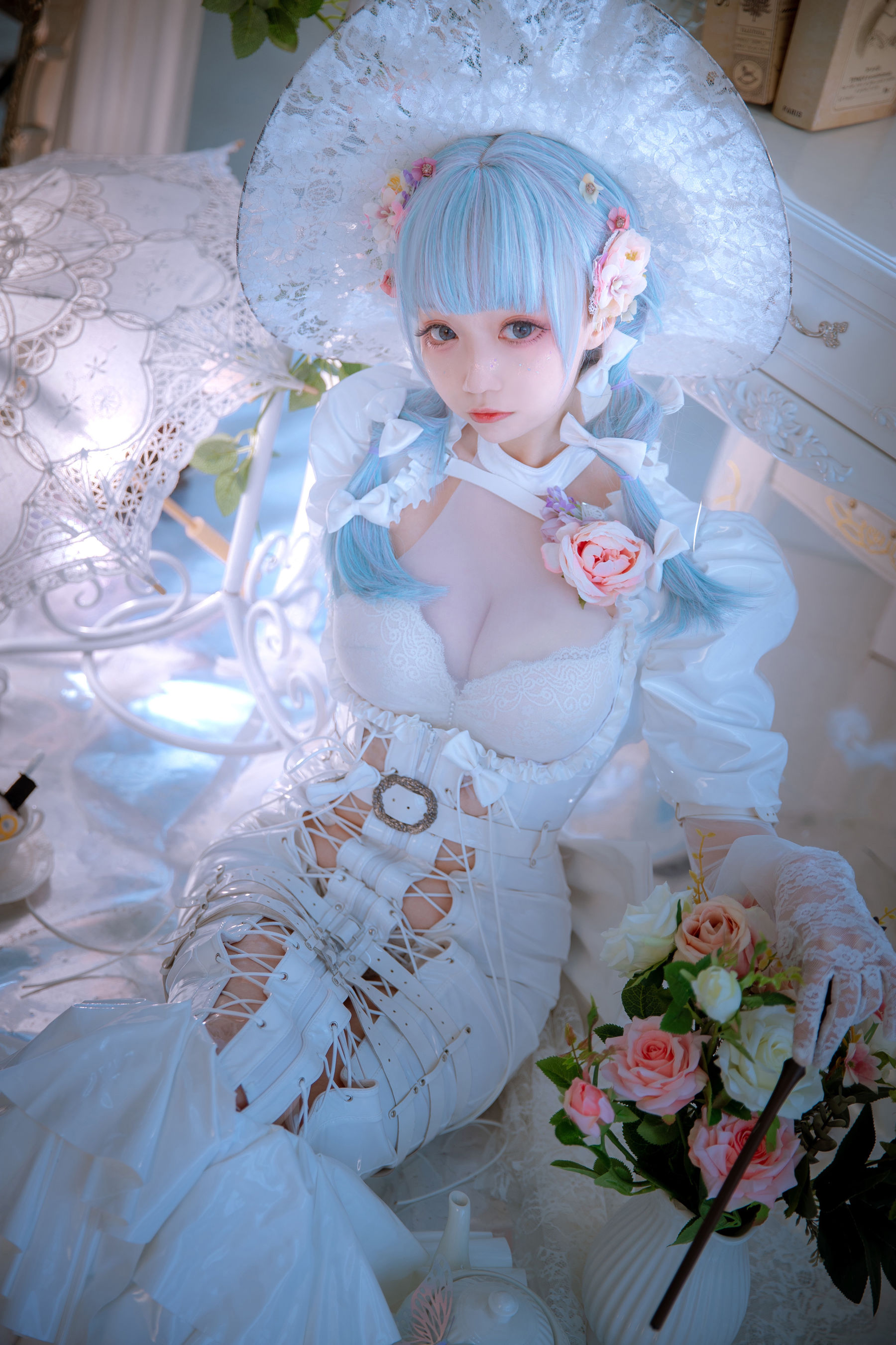 [福利COS] 小野寺地瓜 – 纯白魔女-秀臀网-高品质图集网