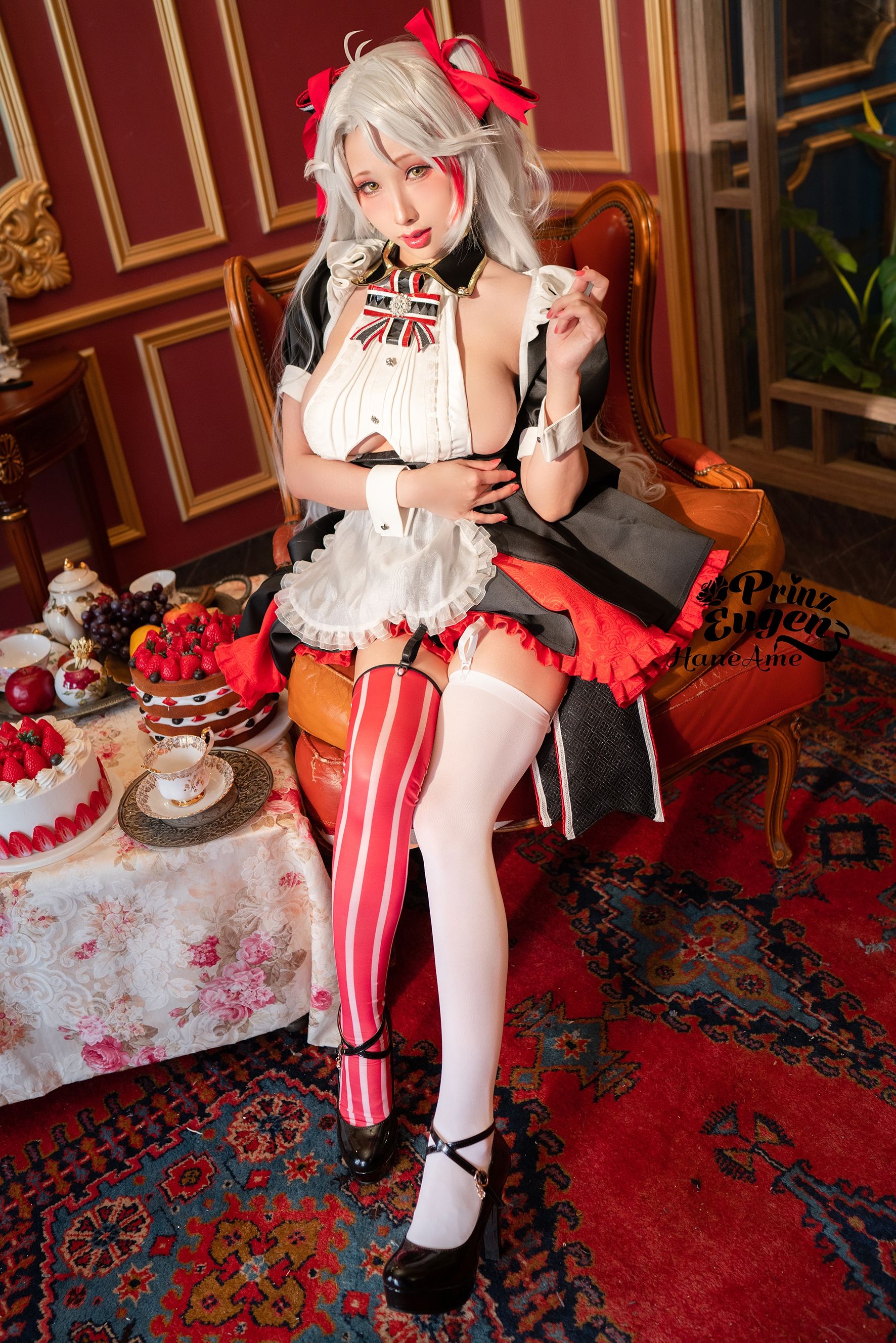 [福利COS] Hane Ame 雨波写真 – 欧根亲王 女仆-秀臀网-高品质图集网