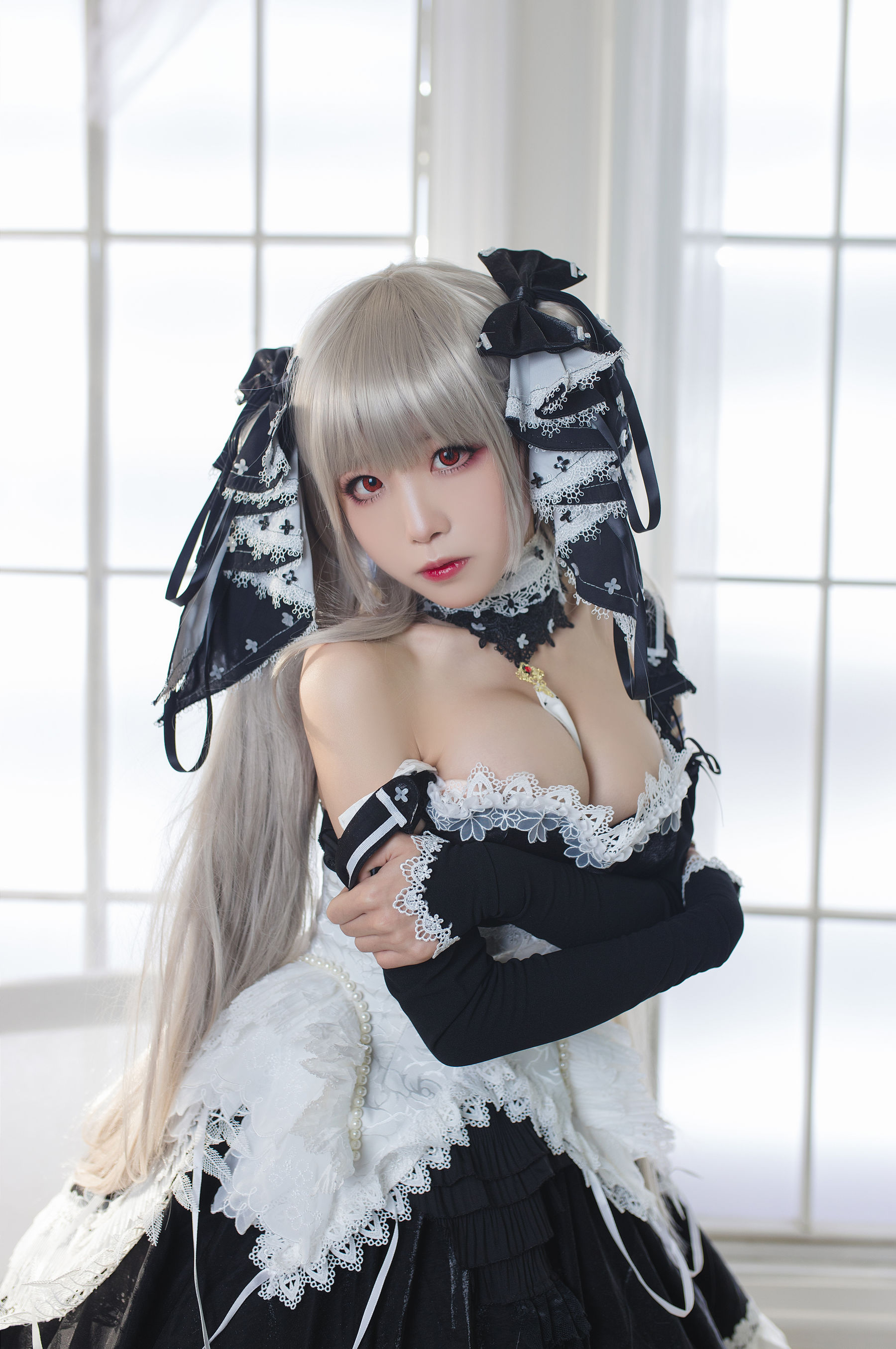 图片[2]-[喵糖映画] VOL.127 水淼aqua《黑巫女仆》-蕾丝百合网-美图分享,Cosplay美图,私房写真,套图下载