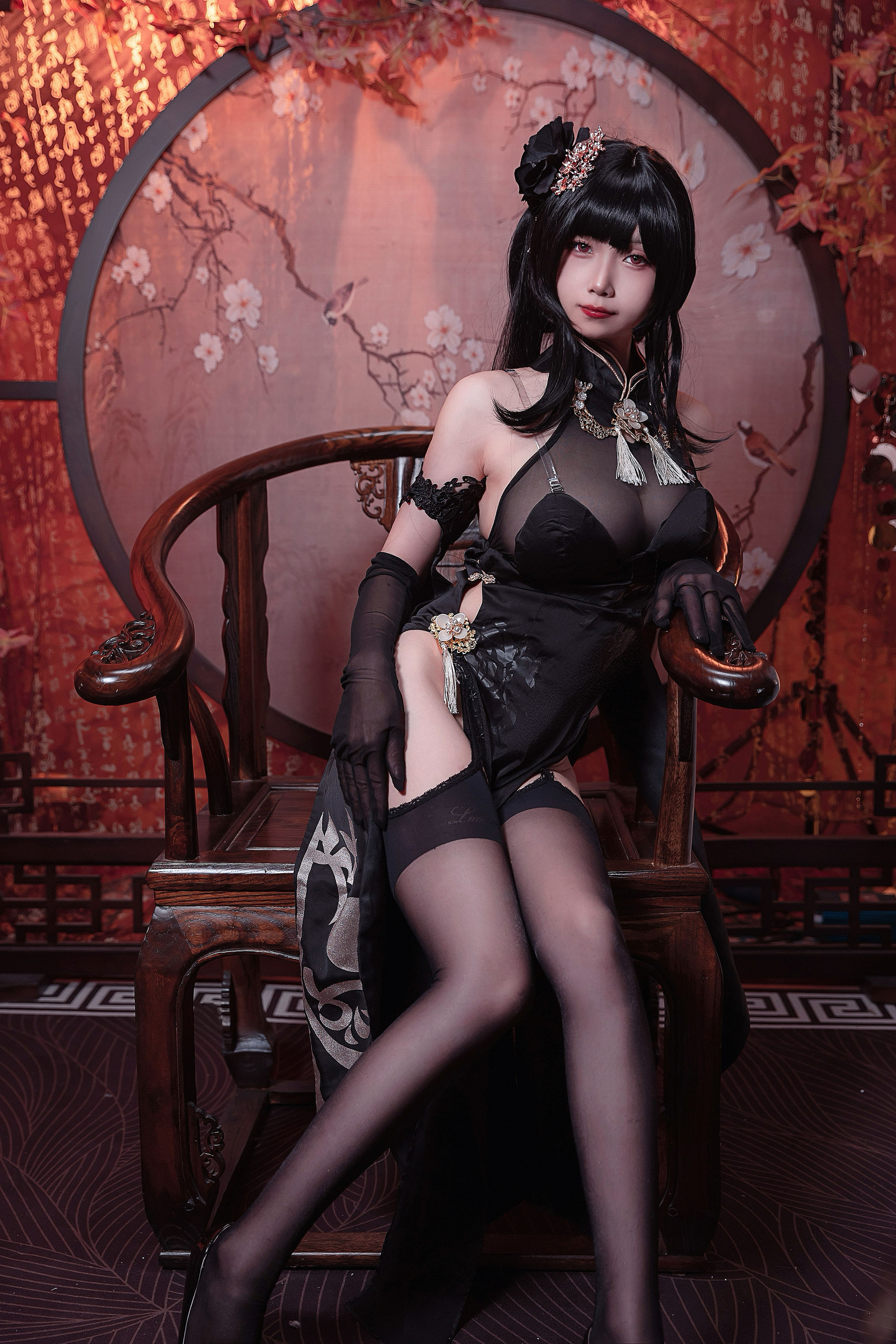 [福利COS] 末夜787 – 镇海旗袍-秀臀网-高品质图集网