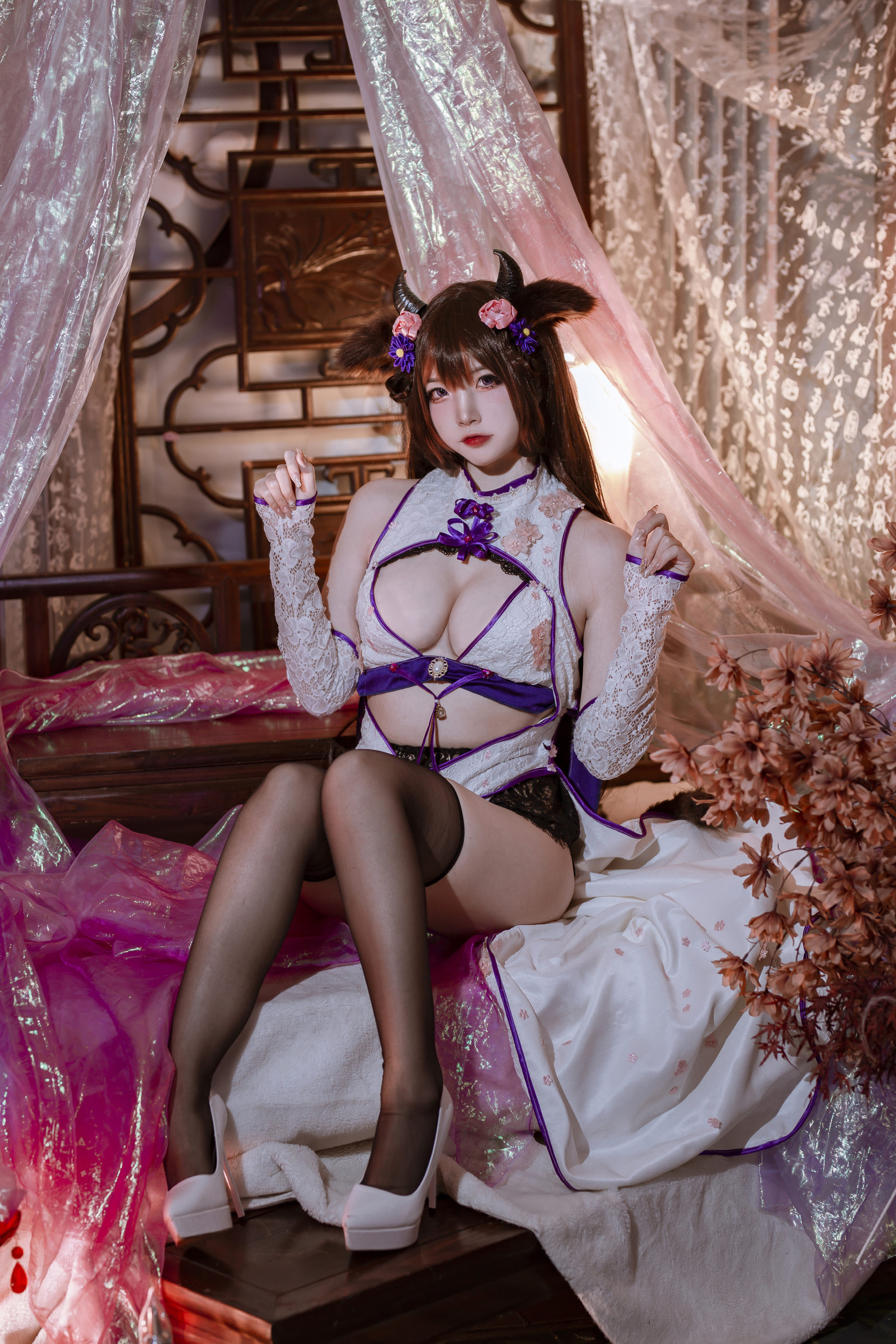 图片[4]-人气Coser二佐Nisa – 碧蓝樫野旗袍-蕾丝百合网-美图分享,Cosplay美图,私房写真,套图下载