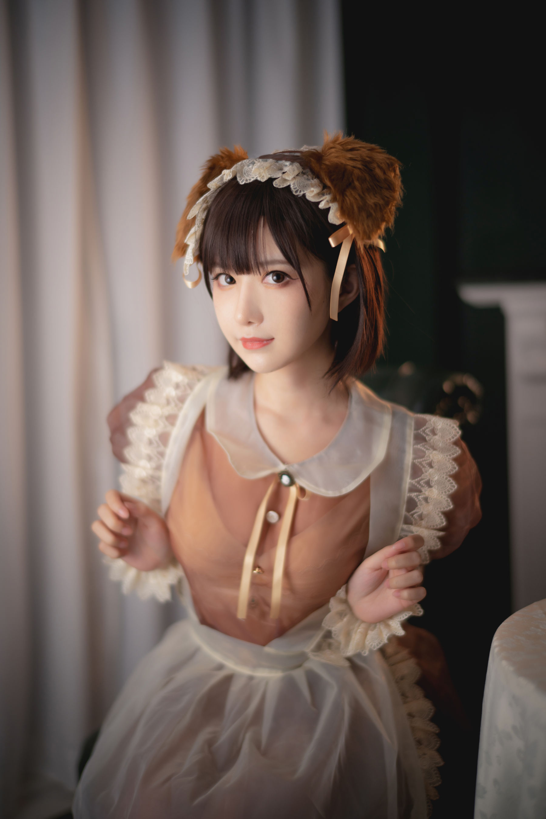 [福利COS] Shika小鹿鹿 – 透明女仆-秀臀网-高品质图集网