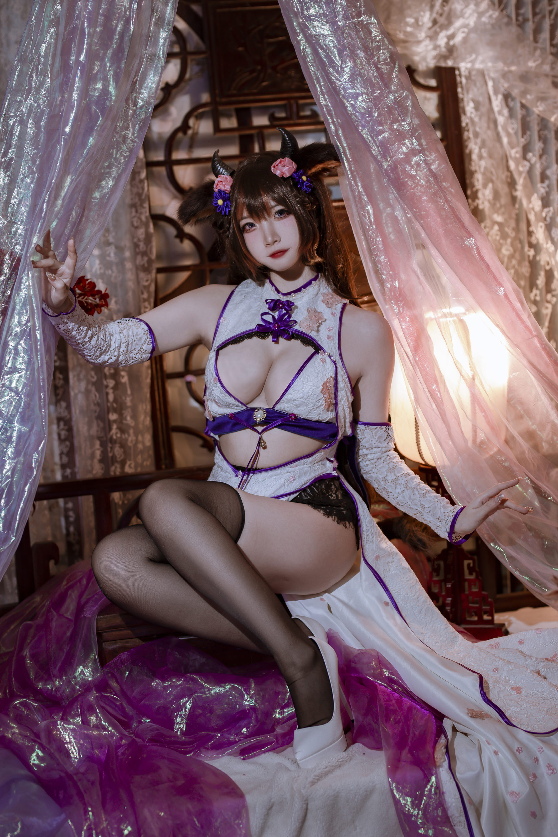 图片[5]-人气Coser二佐Nisa – 碧蓝樫野旗袍-蕾丝百合网-美图分享,Cosplay美图,私房写真,套图下载