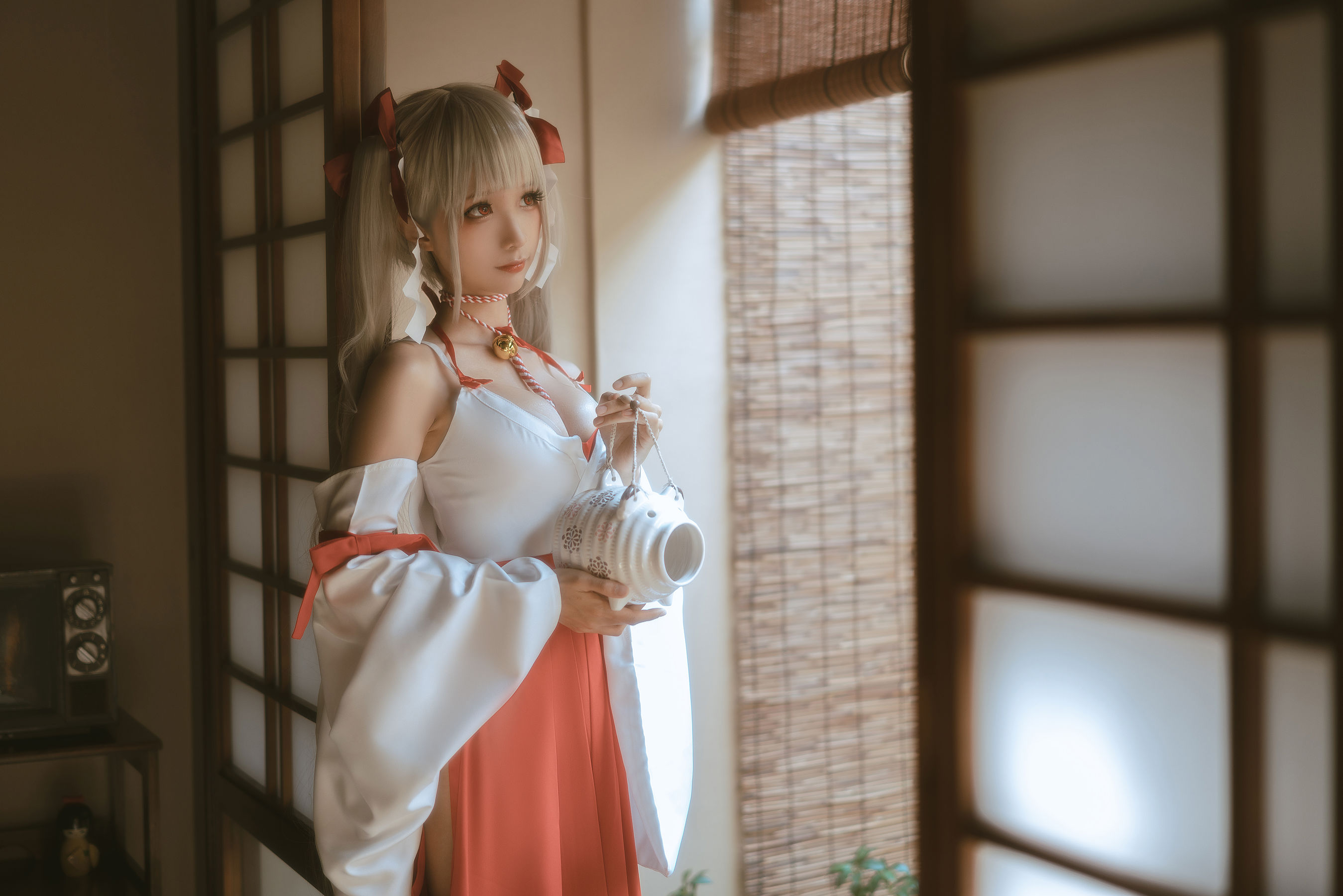 [福利COS] 动漫博主蠢沫沫 – 可畏巫女-秀臀网-高品质图集网