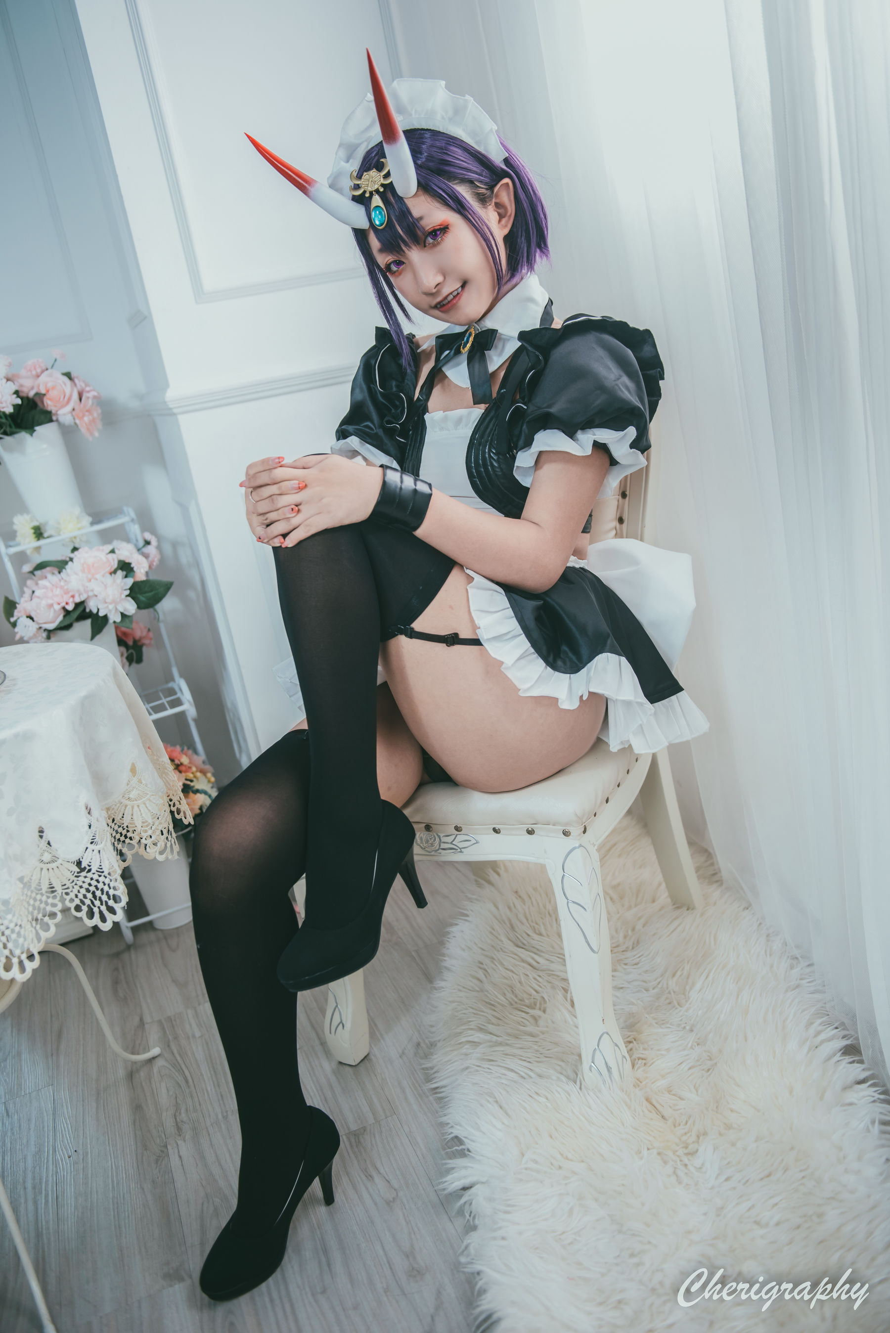 [福利COS] Roroki骷髅姫 – 酒吞女仆-秀臀网-高品质图集网