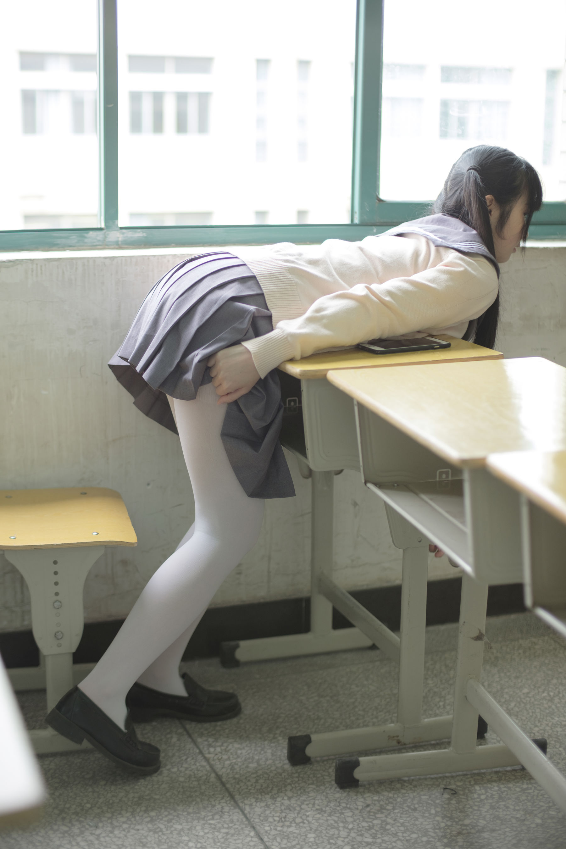 图片[4]-[森萝财团] X-017 JK校服白丝-蕾丝百合网-美图分享,Cosplay美图,私房写真,套图下载