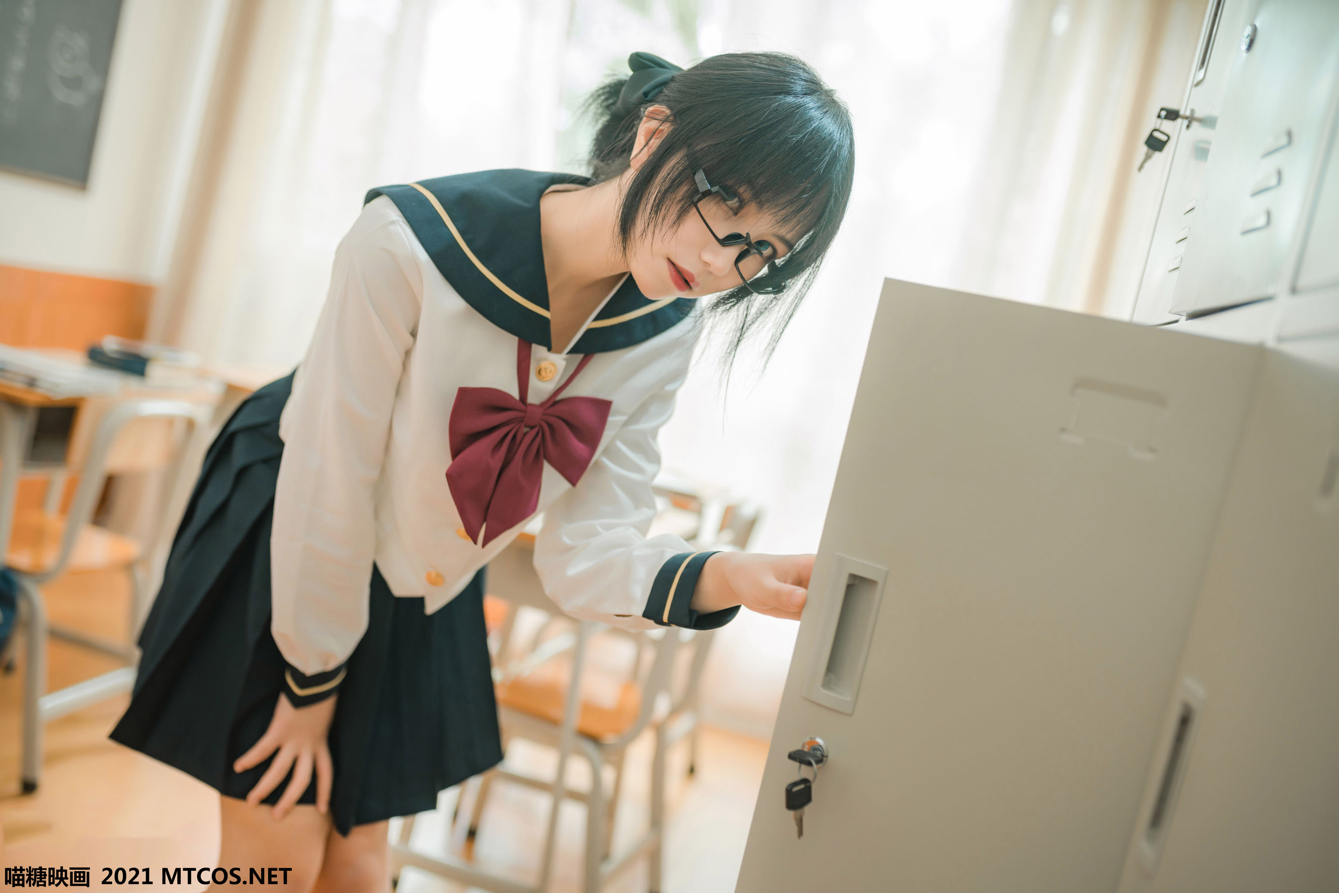 图片[9]-[喵糖映画] VOL.459 慵懒的JK-秀臀网-高品质图集网