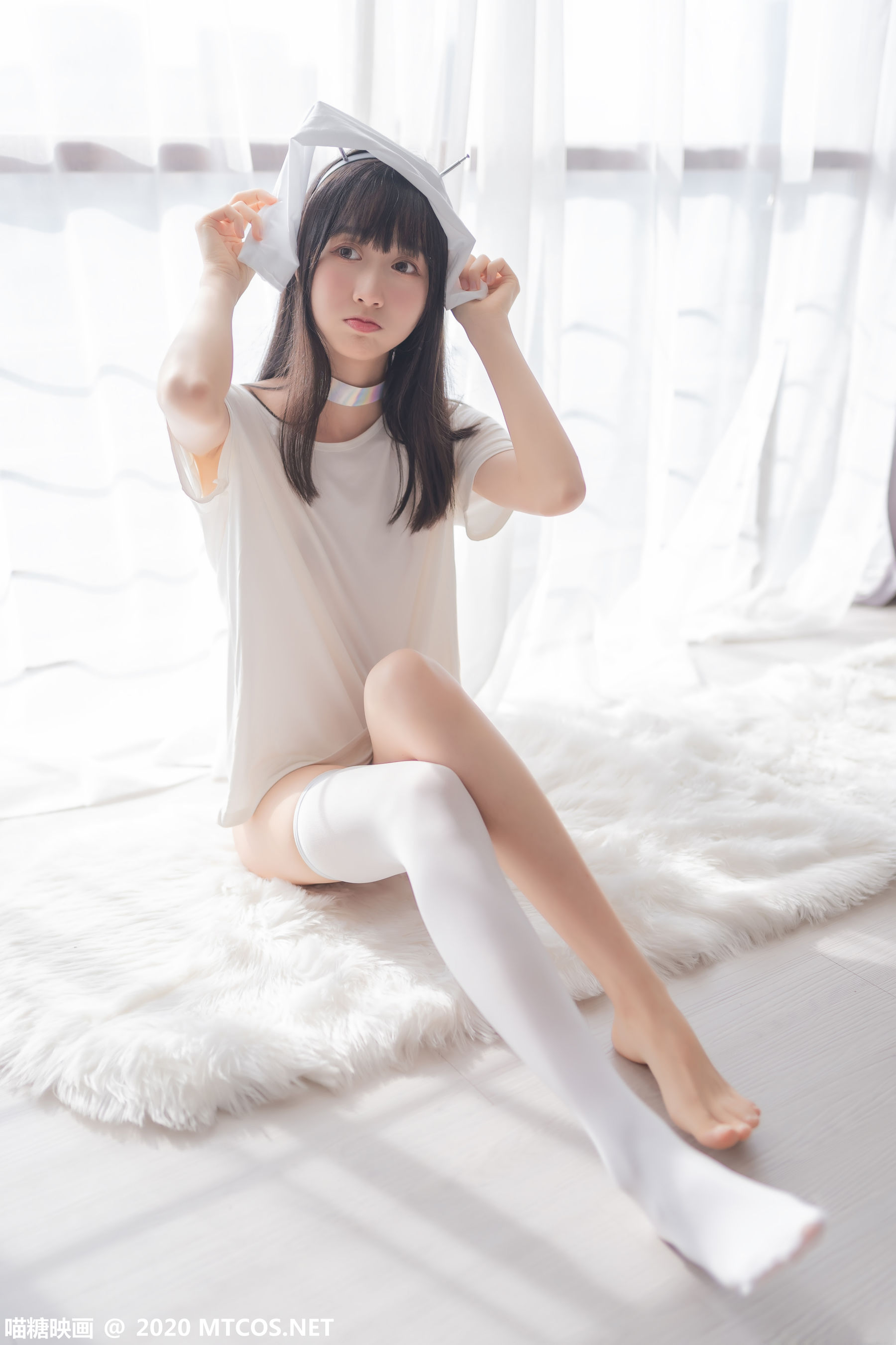 图片[9]-[喵糖映画] VOL.170 木绵绵OwO 纯白私房-秀臀网-高品质图集网