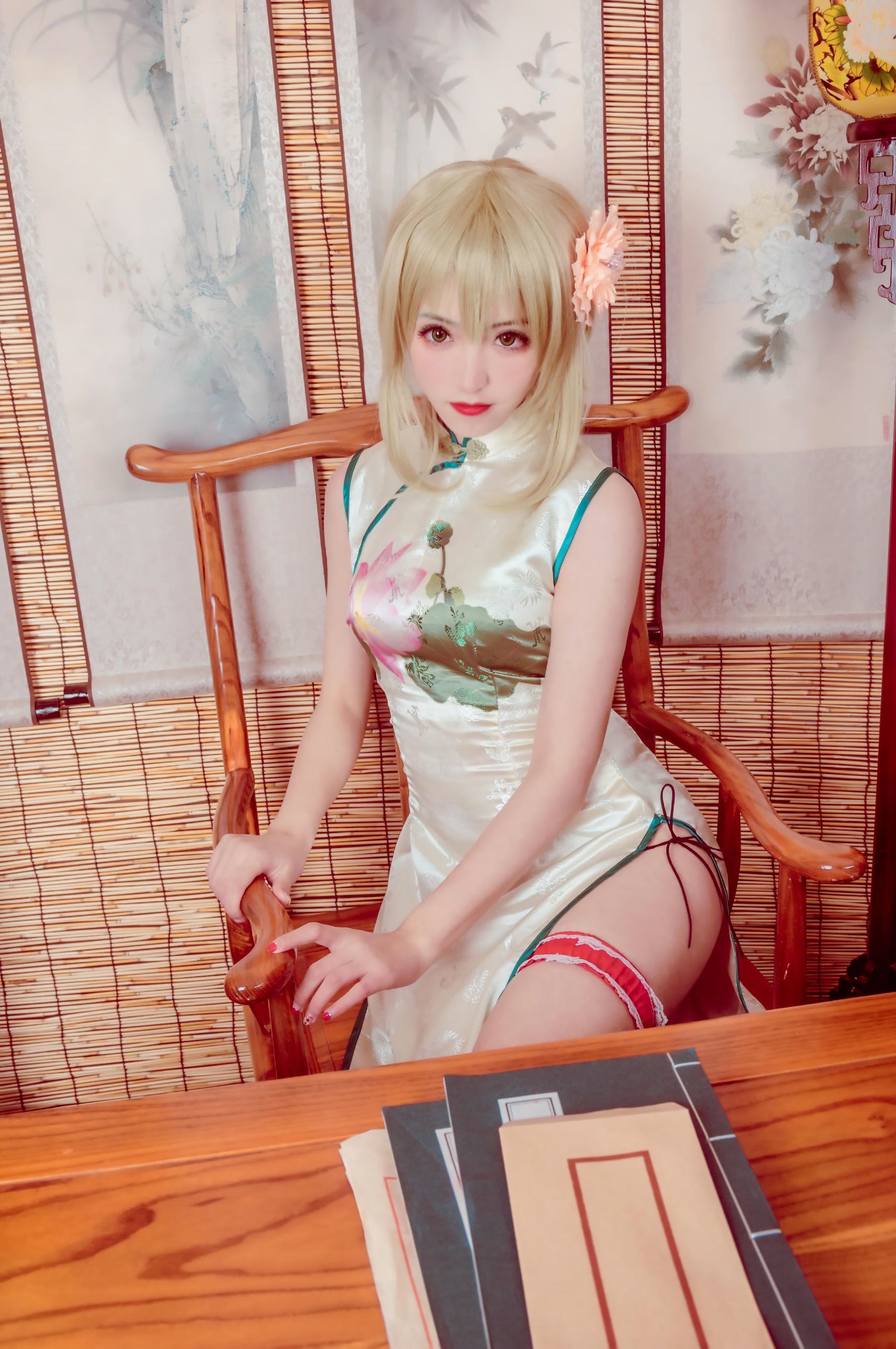 [COS福利] Coser__KETTOE – V家 GUMI 旗袍-秀臀网-高品质图集网