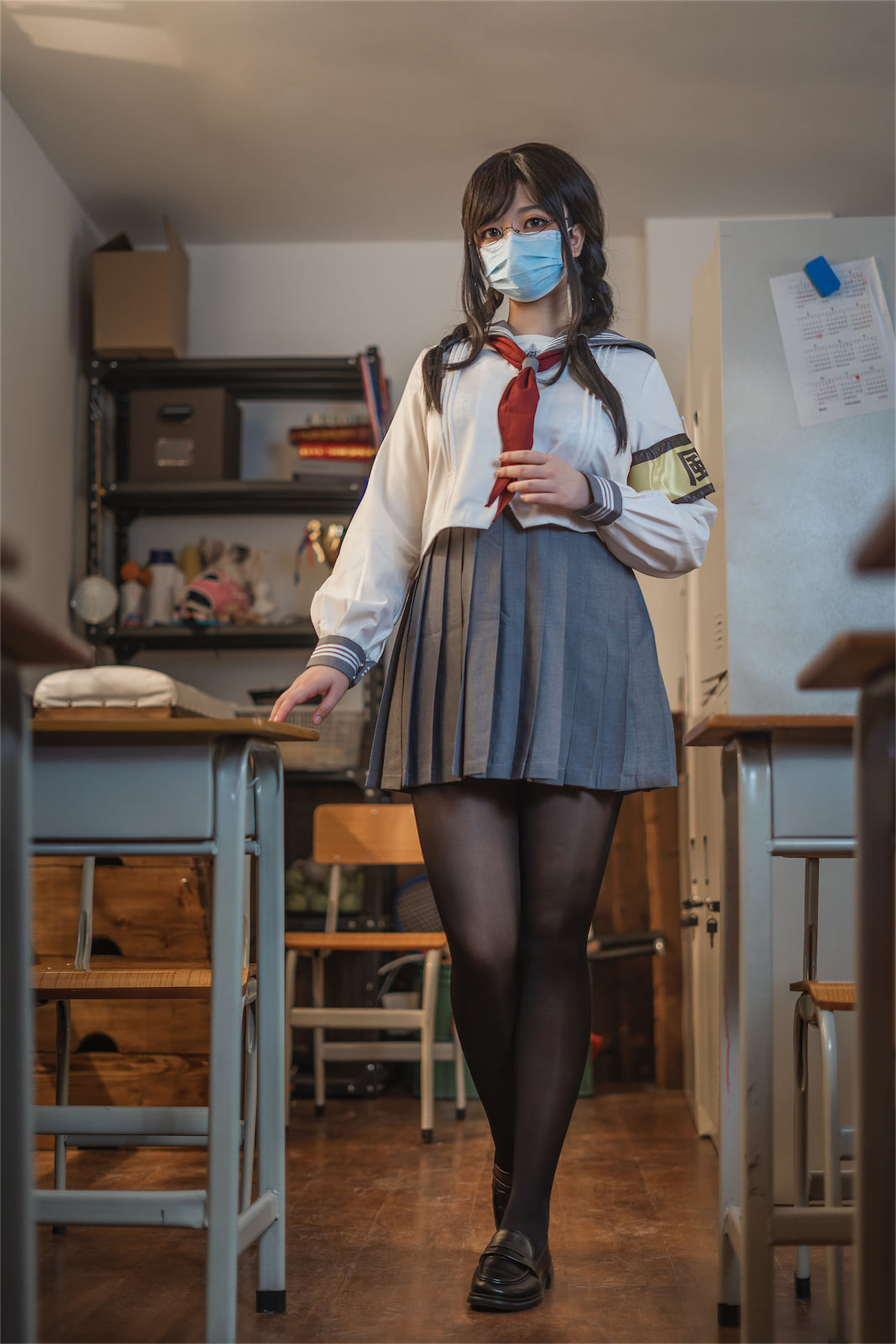 [网红COSER] 啊日日_Ganlory – 放课后风纪委少女-秀臀网-高品质图集网