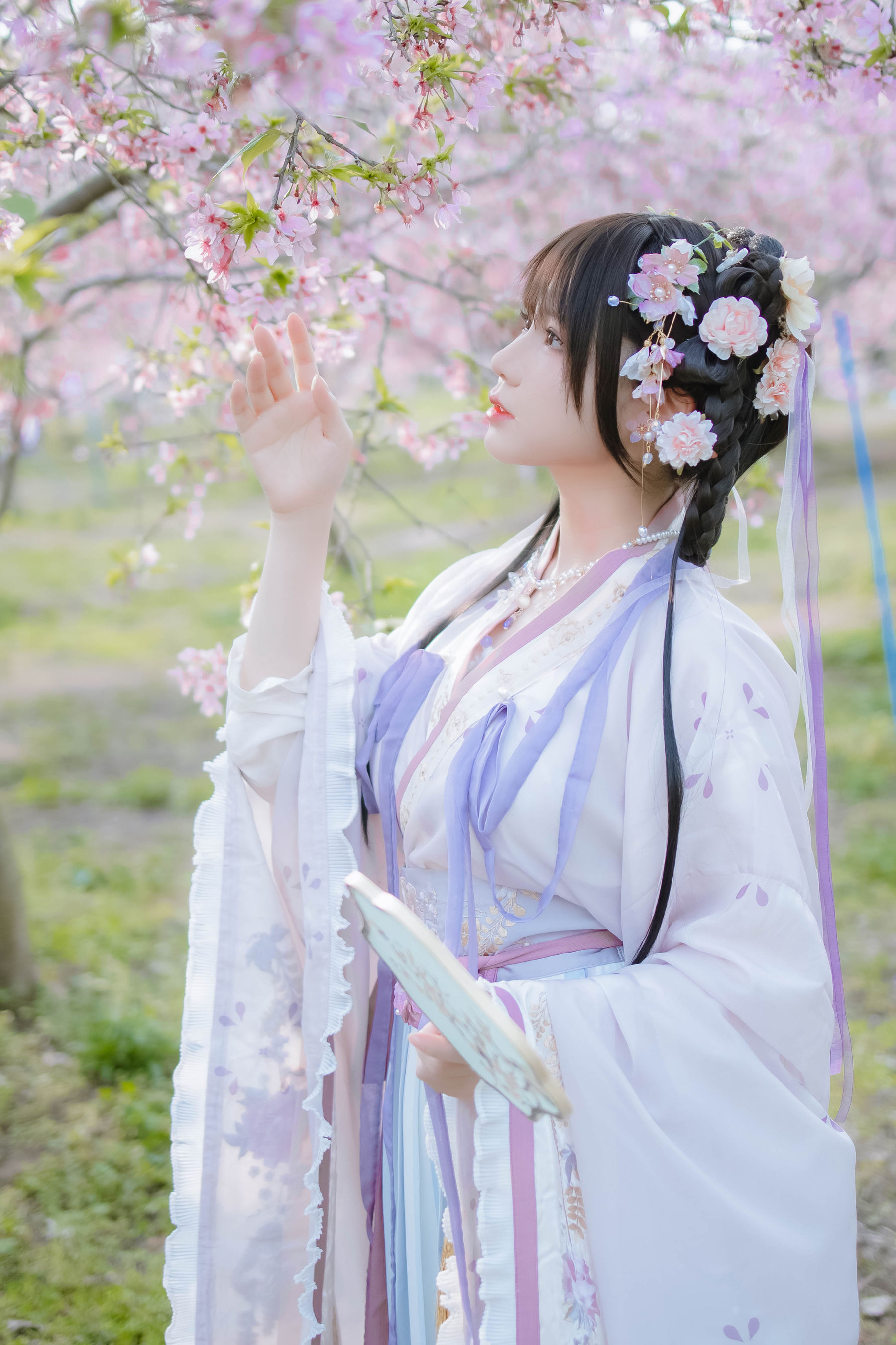 [福利COS] 萌妹子Nyako喵子 – 樱花汉服 花神祈愿-秀臀网-高品质图集网