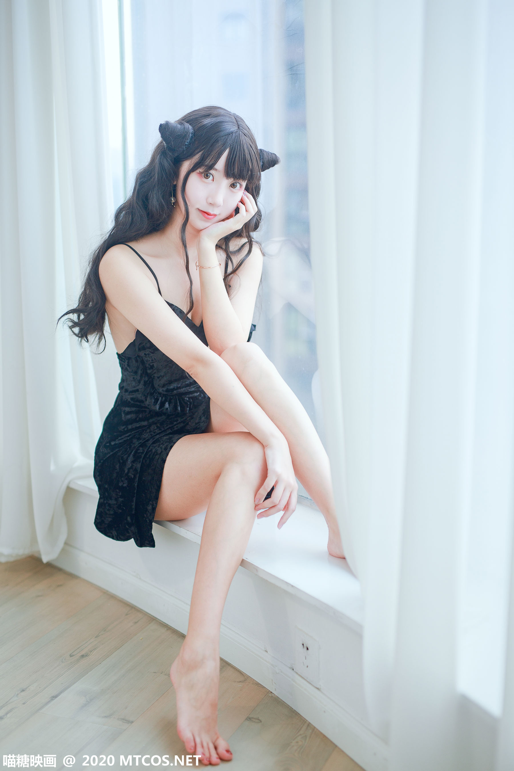 图片[8]-[喵糖映画] VOL.160 小恶魔黑裙-秀臀网-高品质图集网