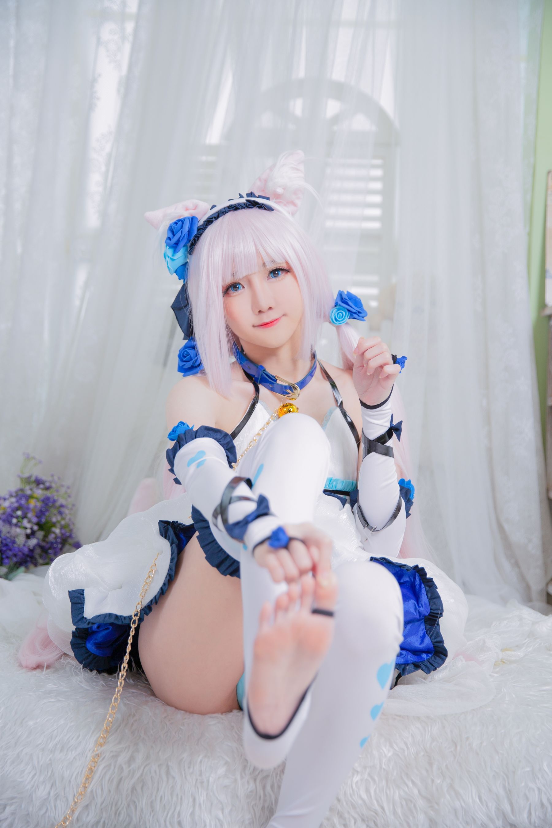 [福利COS] Sally Dorasnow – Nekopara Vanilla Lingerie-秀臀网-高品质图集网