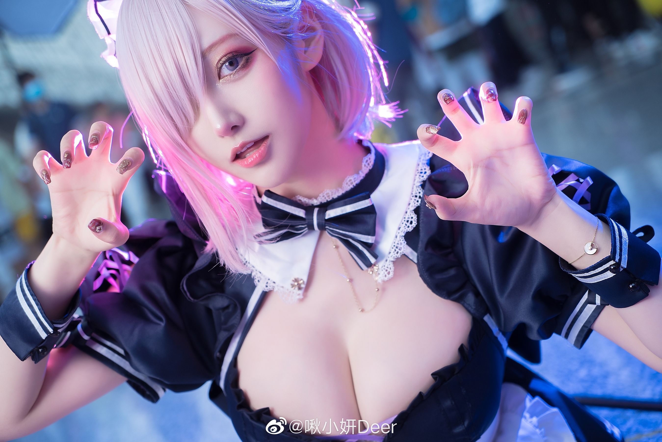 [福利COS] 啾小研 – 玛修女仆-秀臀网-高品质图集网