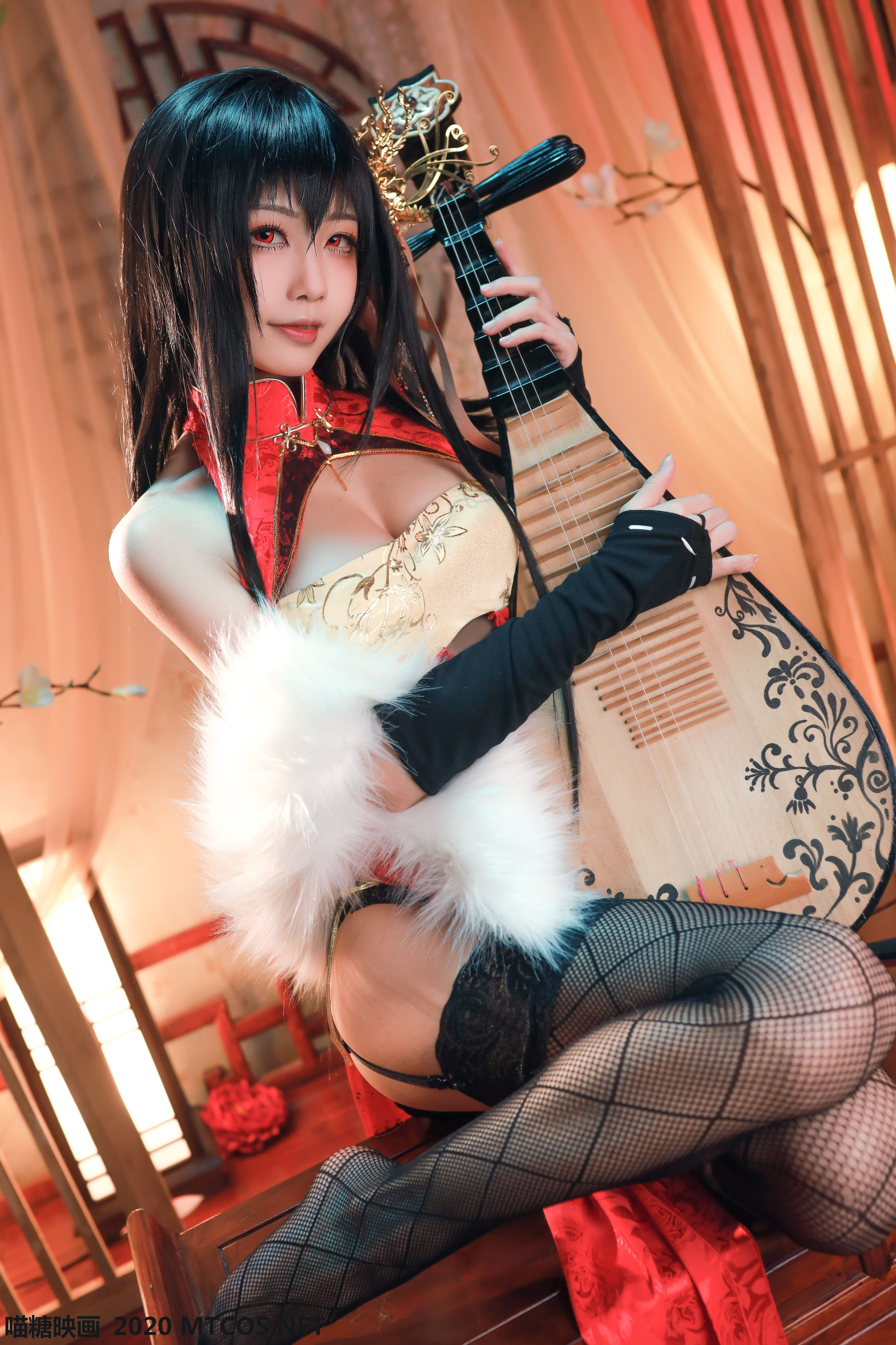 图片[9]-[喵糖映画] HML.004 水淼aqua 水淼大凤旗袍-秀臀网-高品质图集网