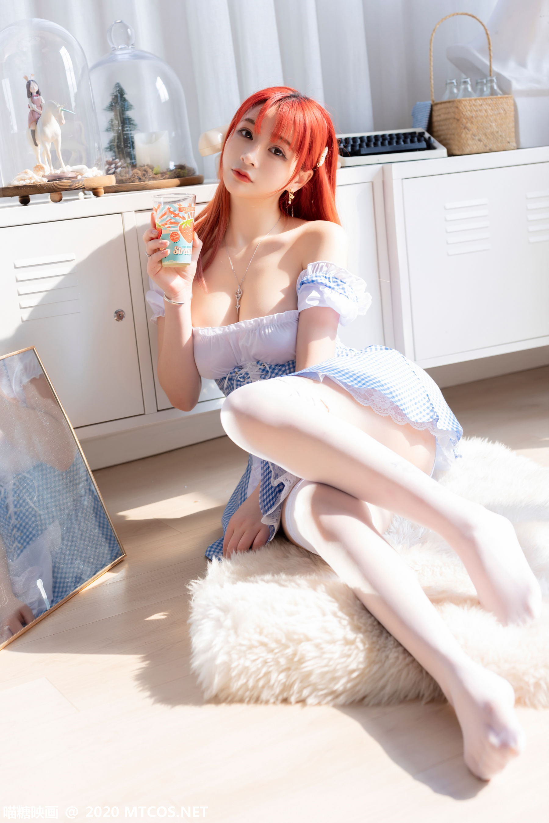 图片[9]-[喵糖映画] VOL.244 叉子宝宝 蓝色厨娘-秀臀网-高品质图集网