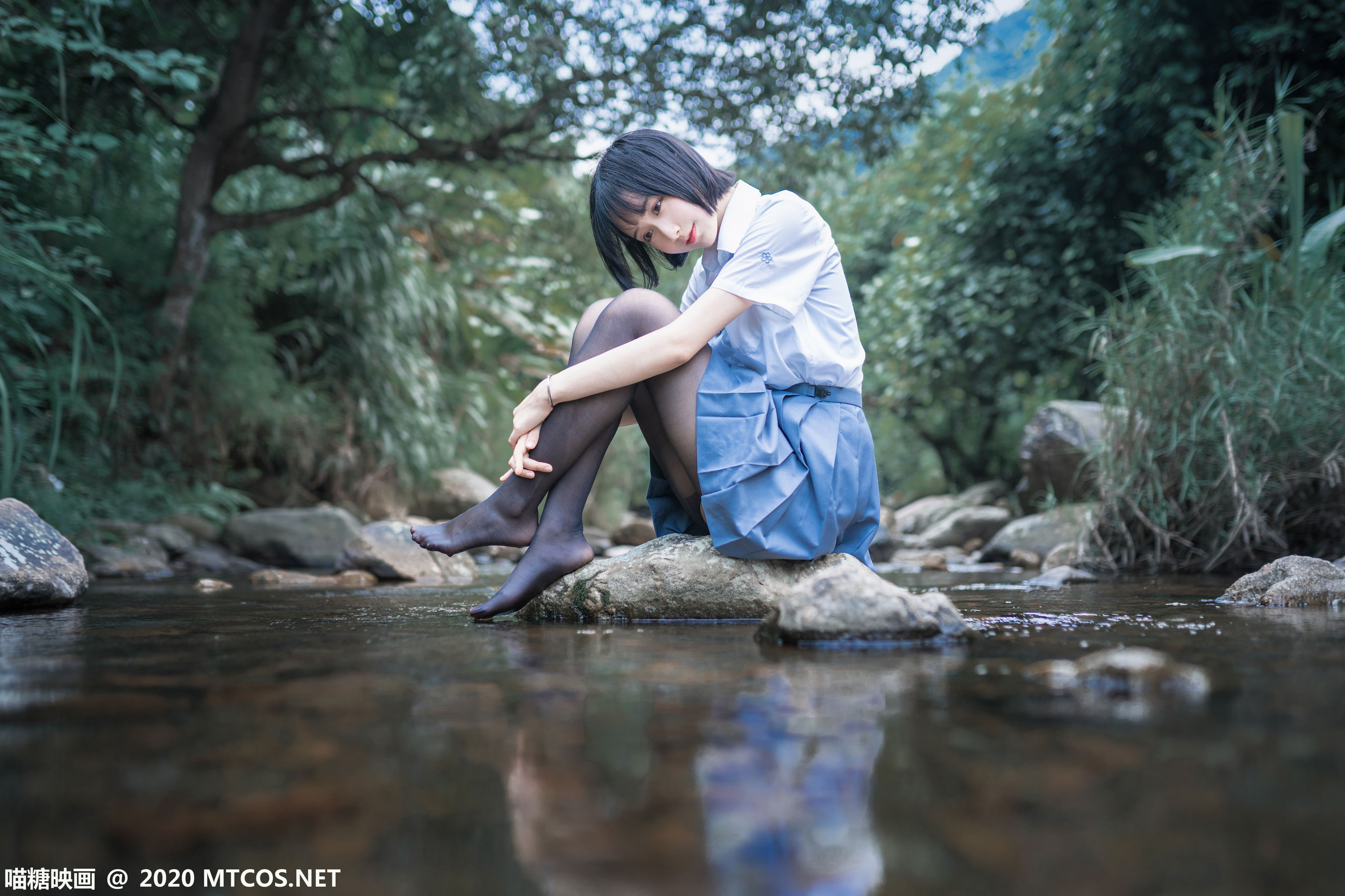 图片[9]-[喵糖映画] JKL.016 木绵绵 溪边JK制服-ACG-二次元游戏动漫视频分享平台