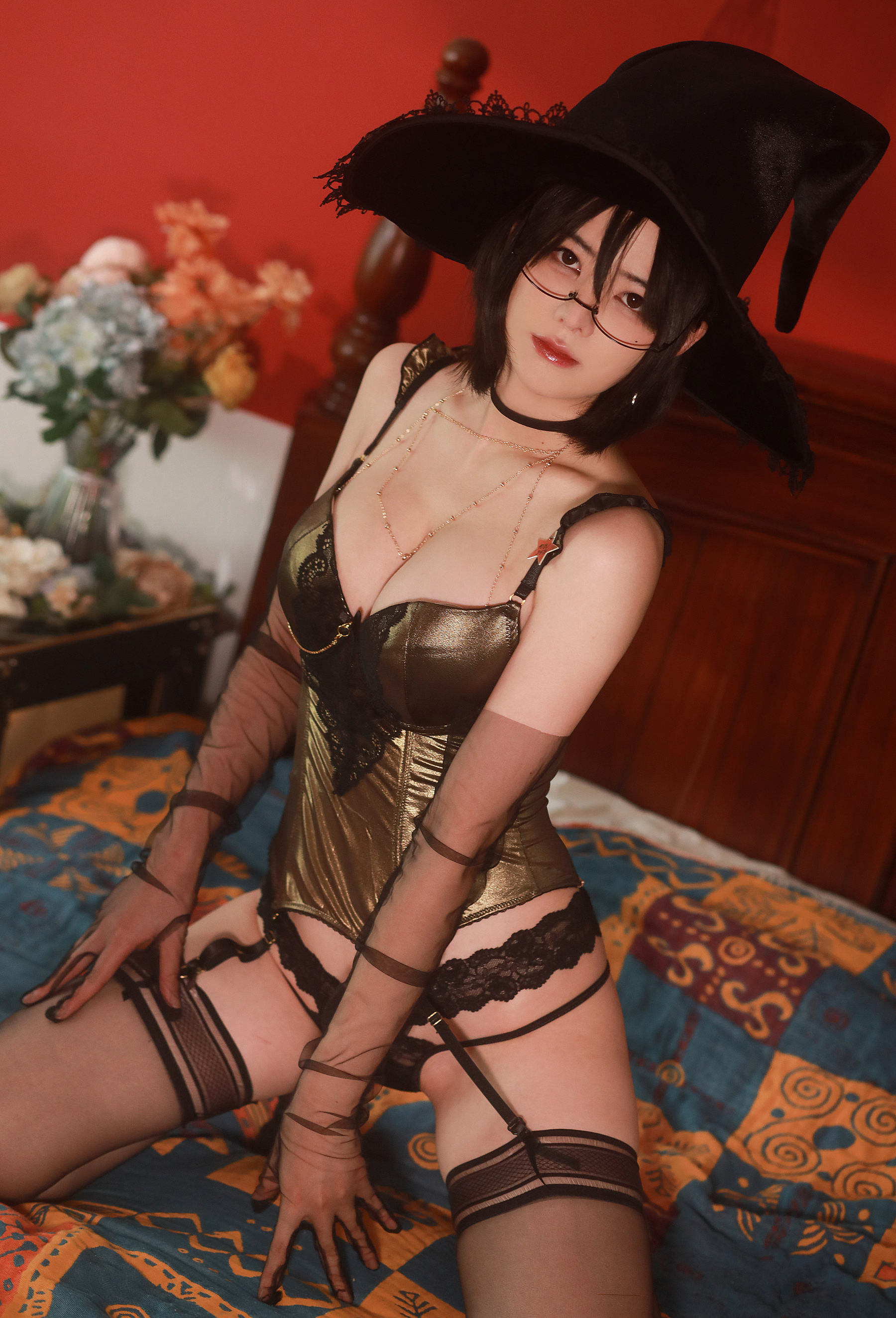 萌妹子眼酱大魔王w – 御姉感の魔女様-蕾丝百合网-美图分享,Cosplay美图,私房写真,套图下载