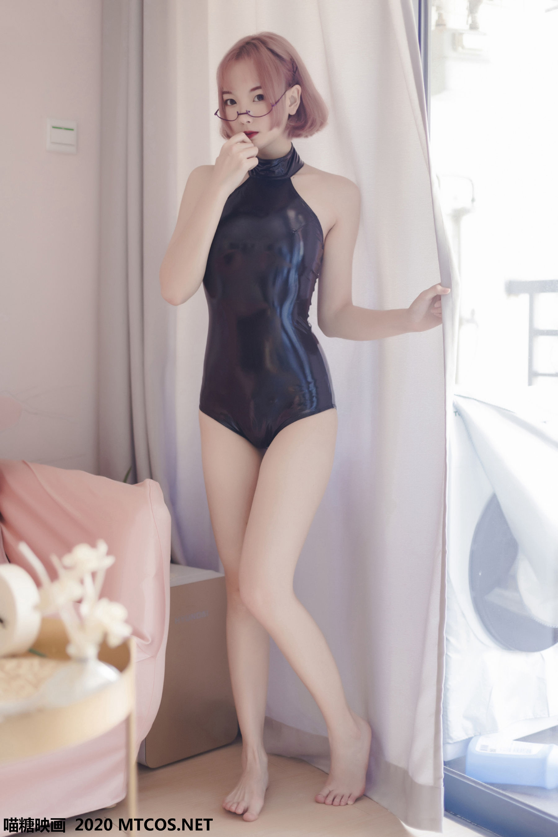 图片[8]-[喵糖映画] VOL.110 二佐Nisa《长腿眼镜娘》-秀臀网-高品质图集网