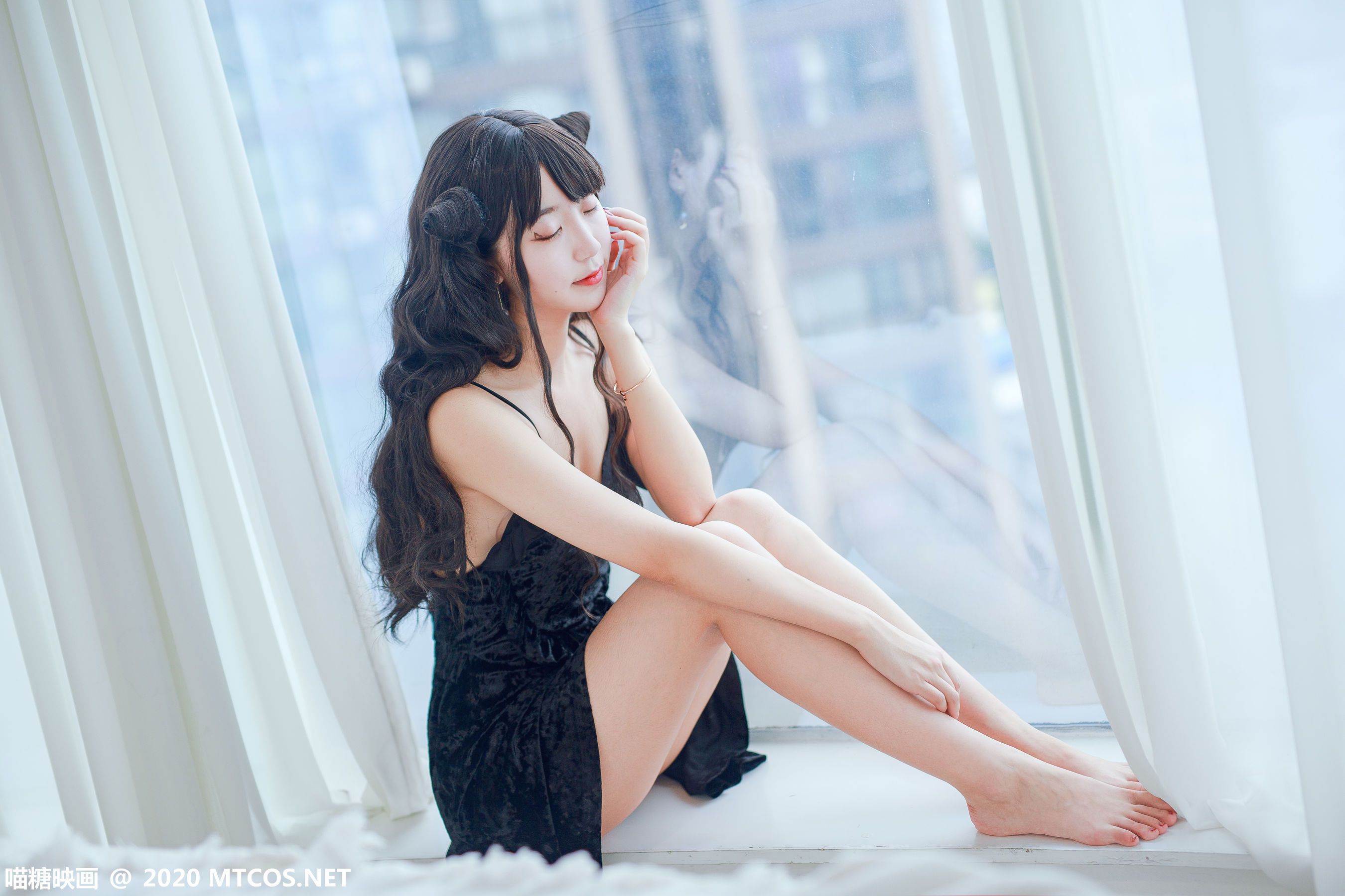 图片[9]-[喵糖映画] VOL.160 小恶魔黑裙-秀臀网-高品质图集网