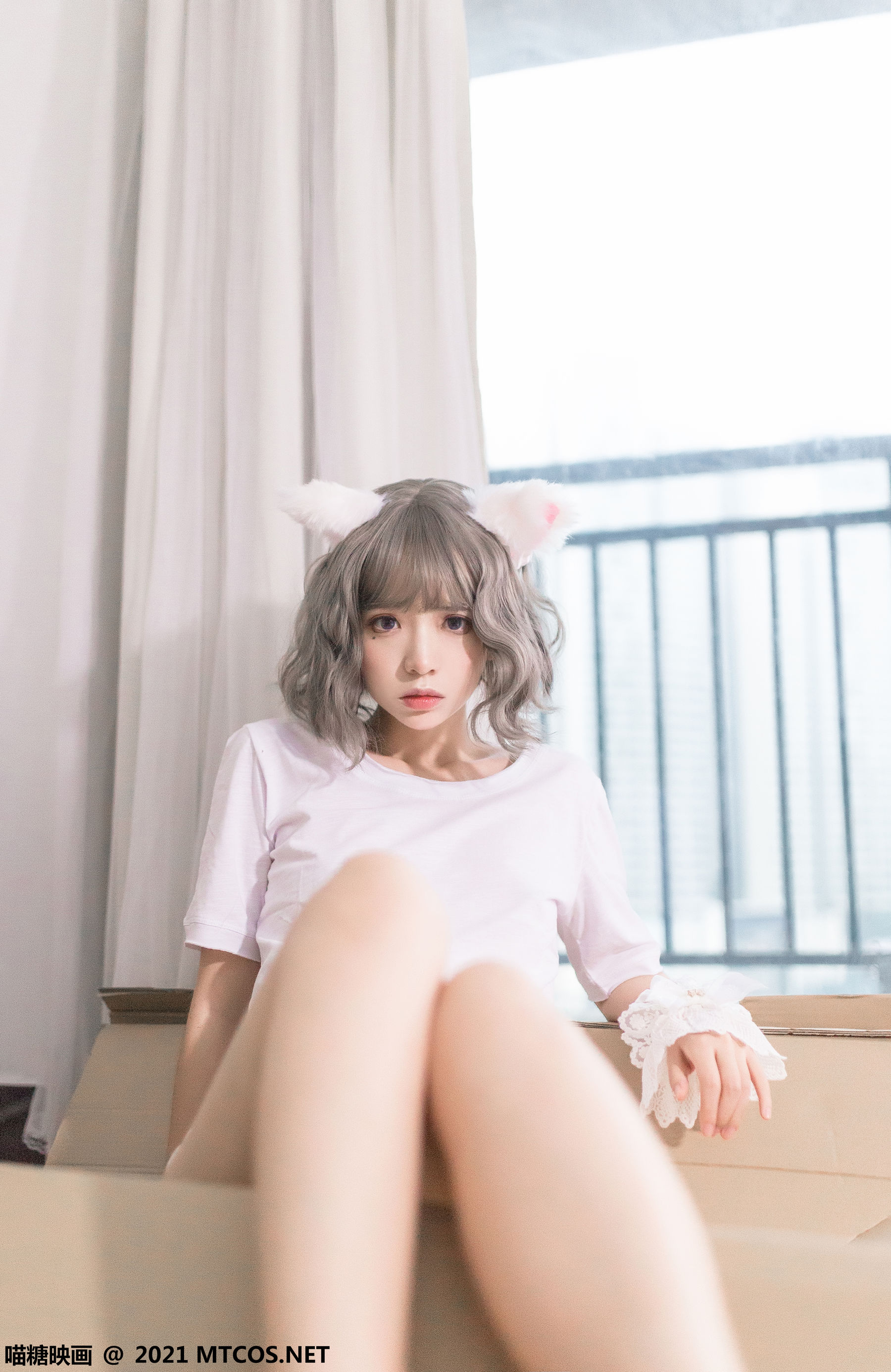 图片[9]-[喵糖映画] VOL.359 疯猫ss 纱雾和白猫-秀臀网-高品质图集网