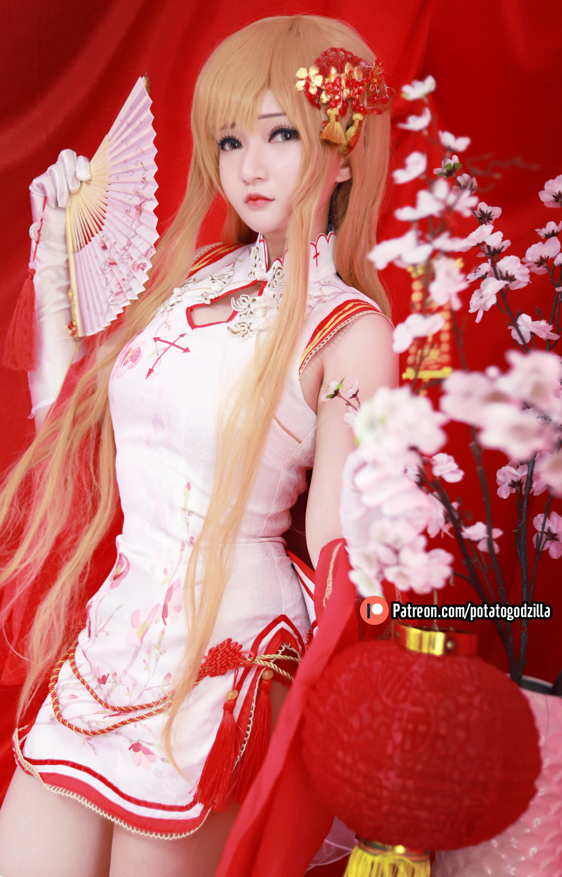 图片[7]-Coser小姐姐Potato Godzilla – Asuna Yuuki Qipao-秀臀网-高品质图集网