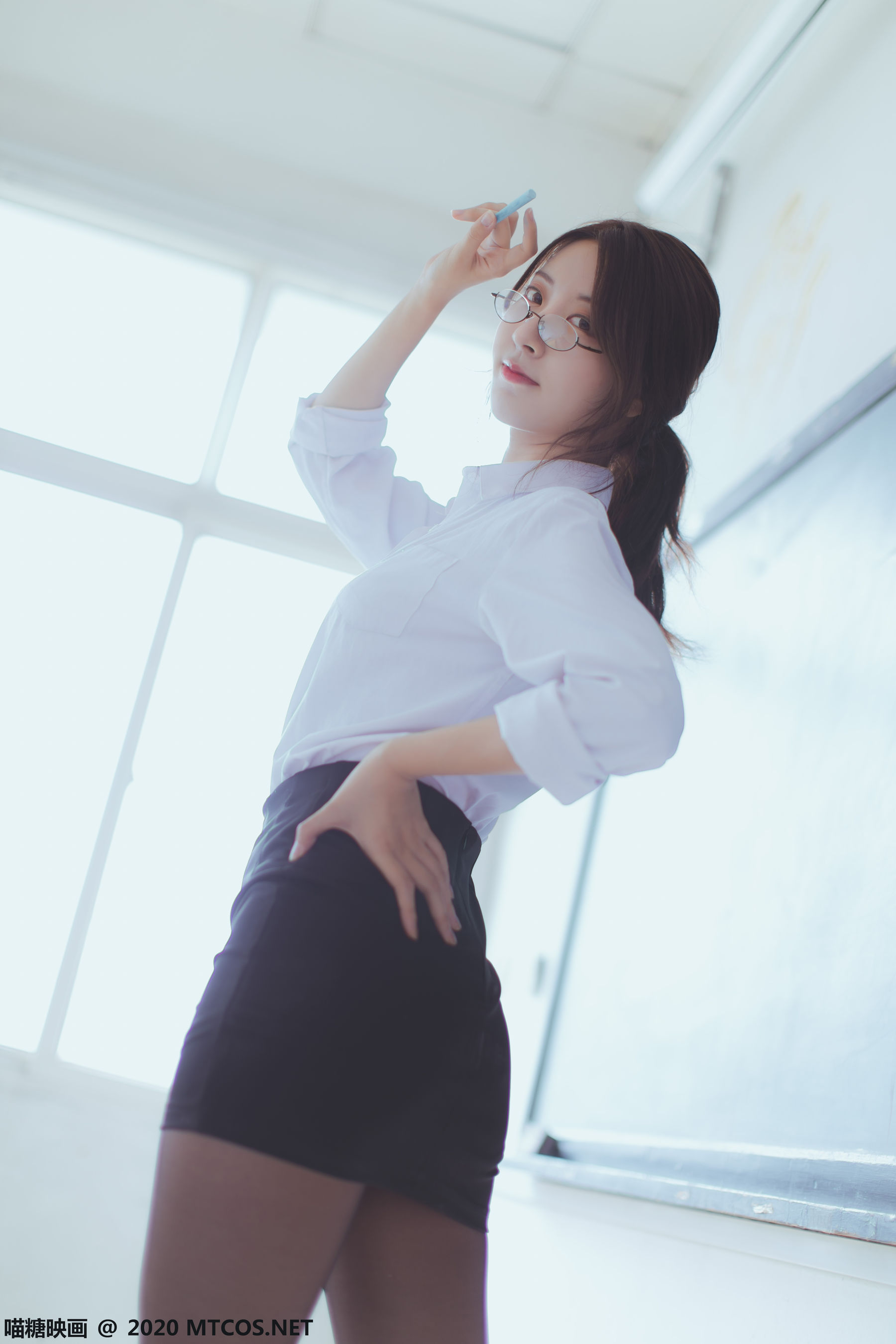 图片[8]-[喵糖映画] VOL.282 黑川 OL制服-秀臀网-高品质图集网