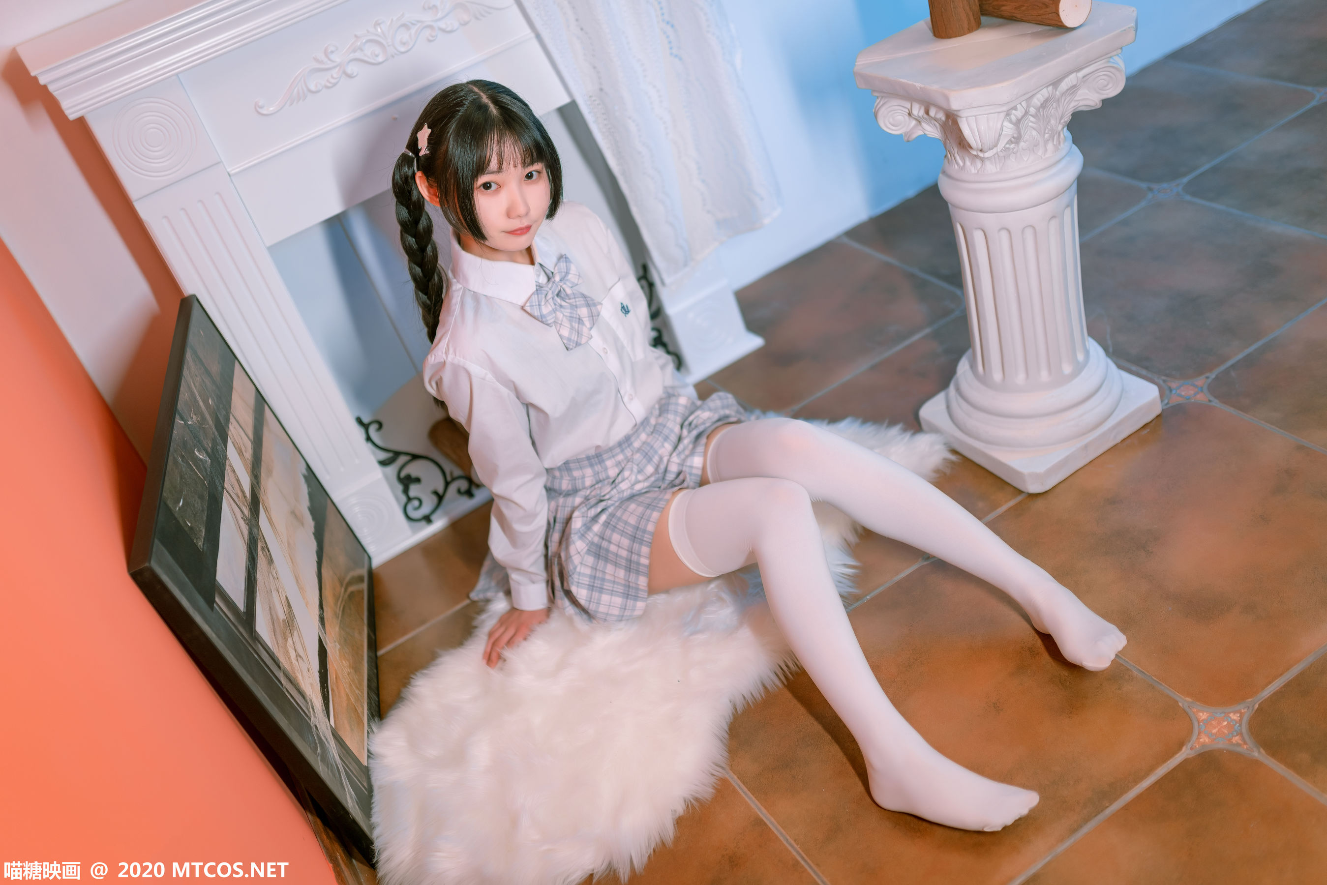 图片[8]-[喵糖映画] VOL.278 镜酱 学院妹妹-秀臀网-高品质图集网